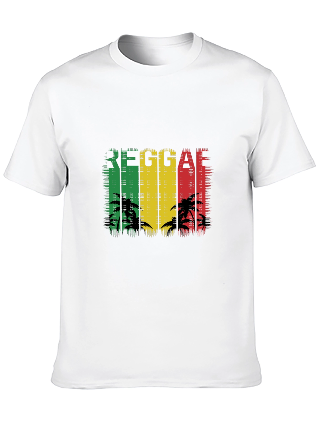 Reggae Palm Tree T-Shirt - Black