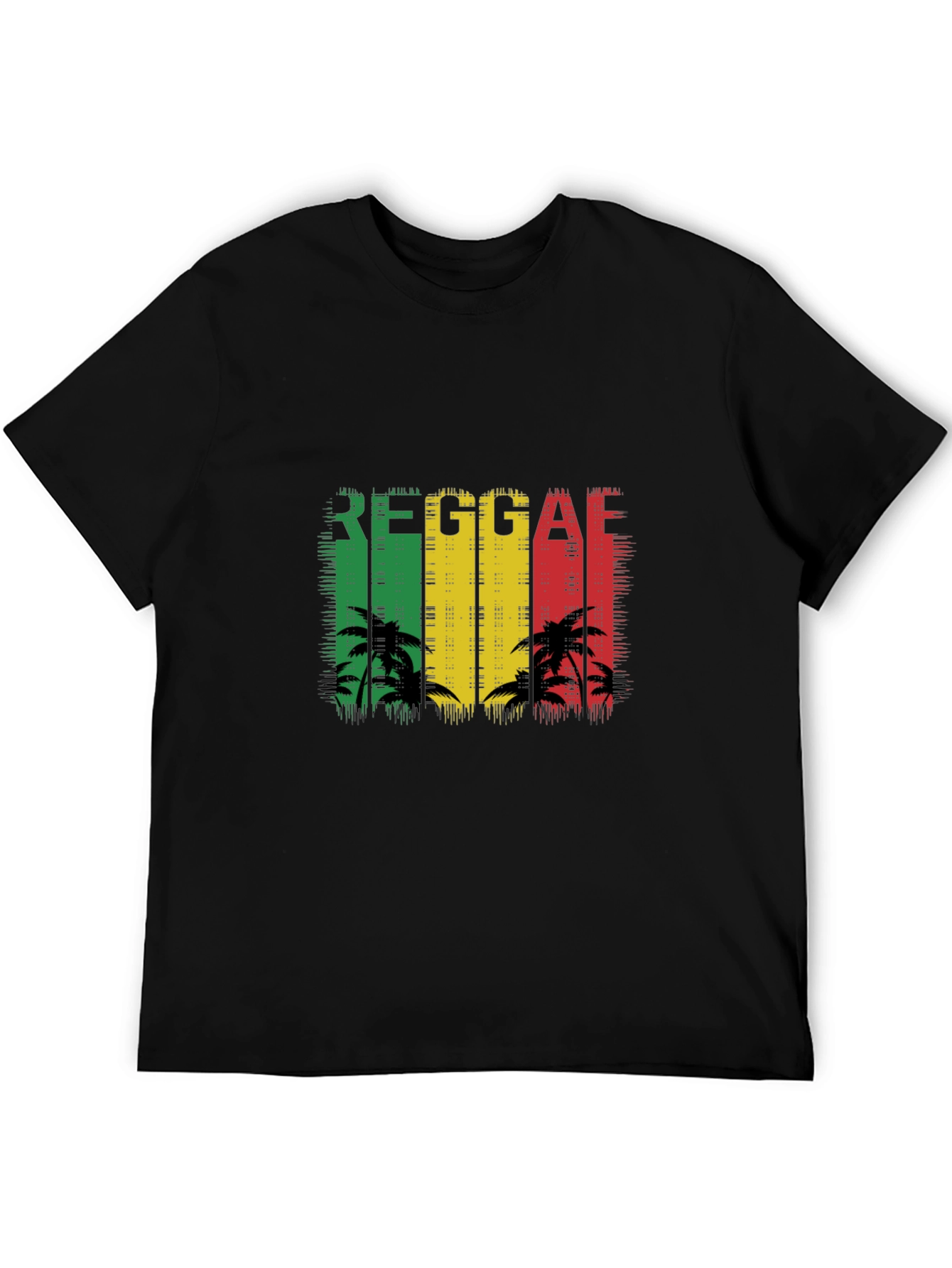 Reggae Palm Tree T-Shirt - Black
