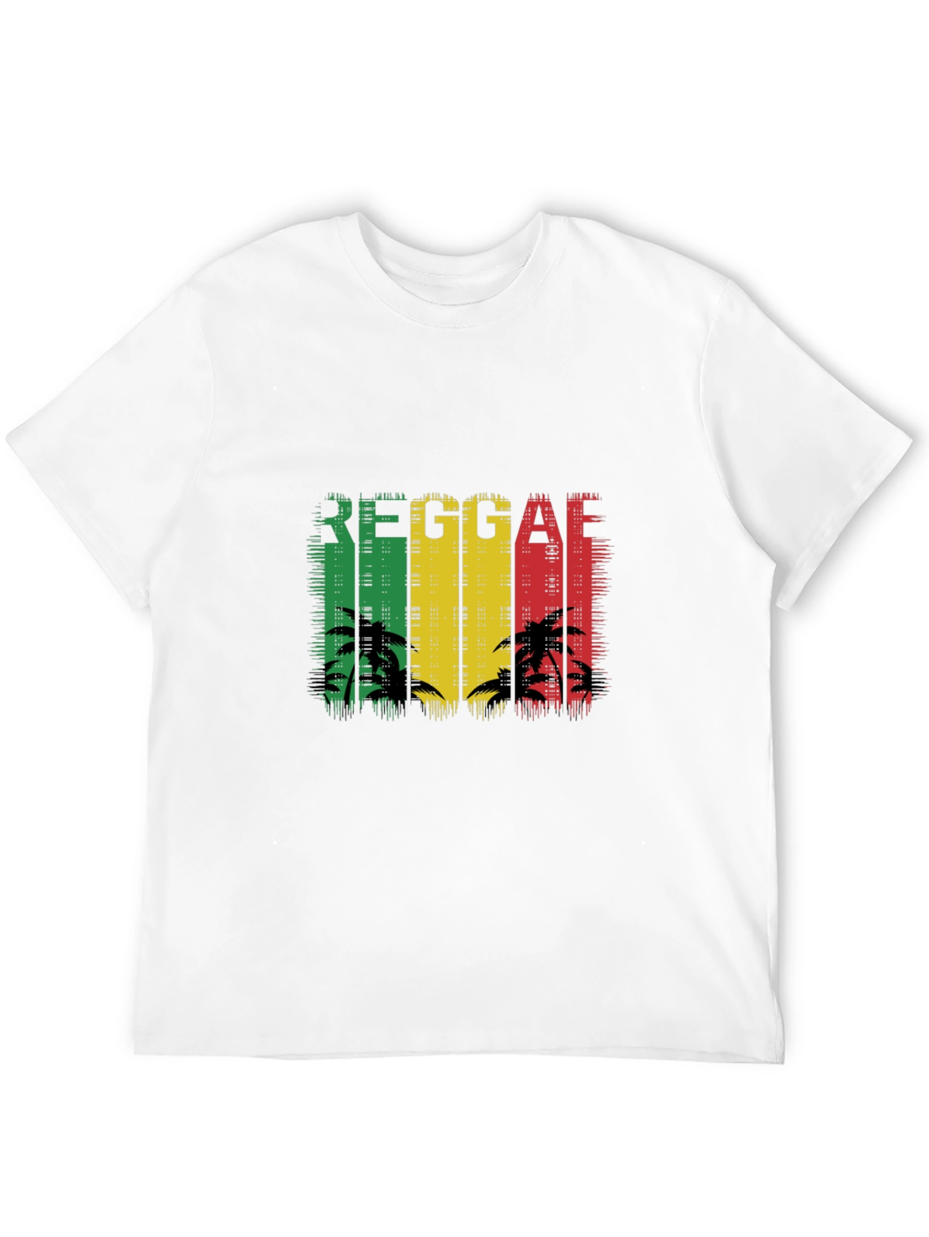 Reggae Palm Tree T-Shirt - Black