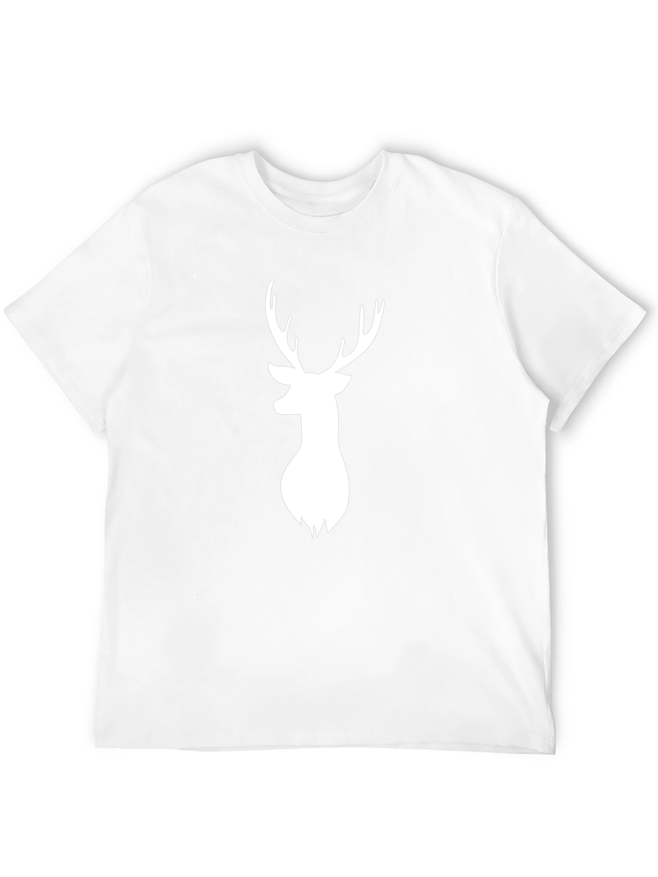 Deer Head Graphic Tee - Black Casual Shirt