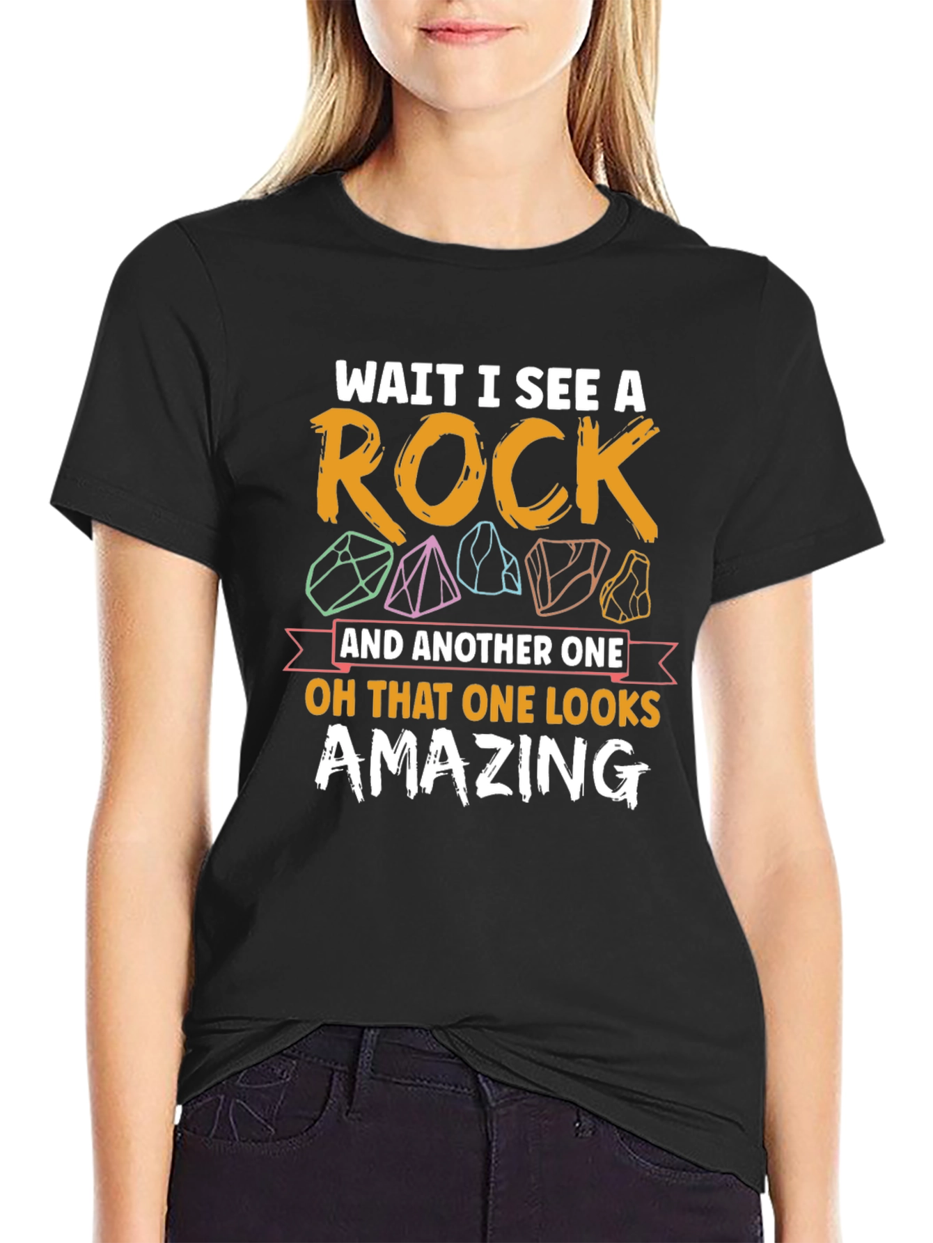 Wait I See a Rock Graphic Tee