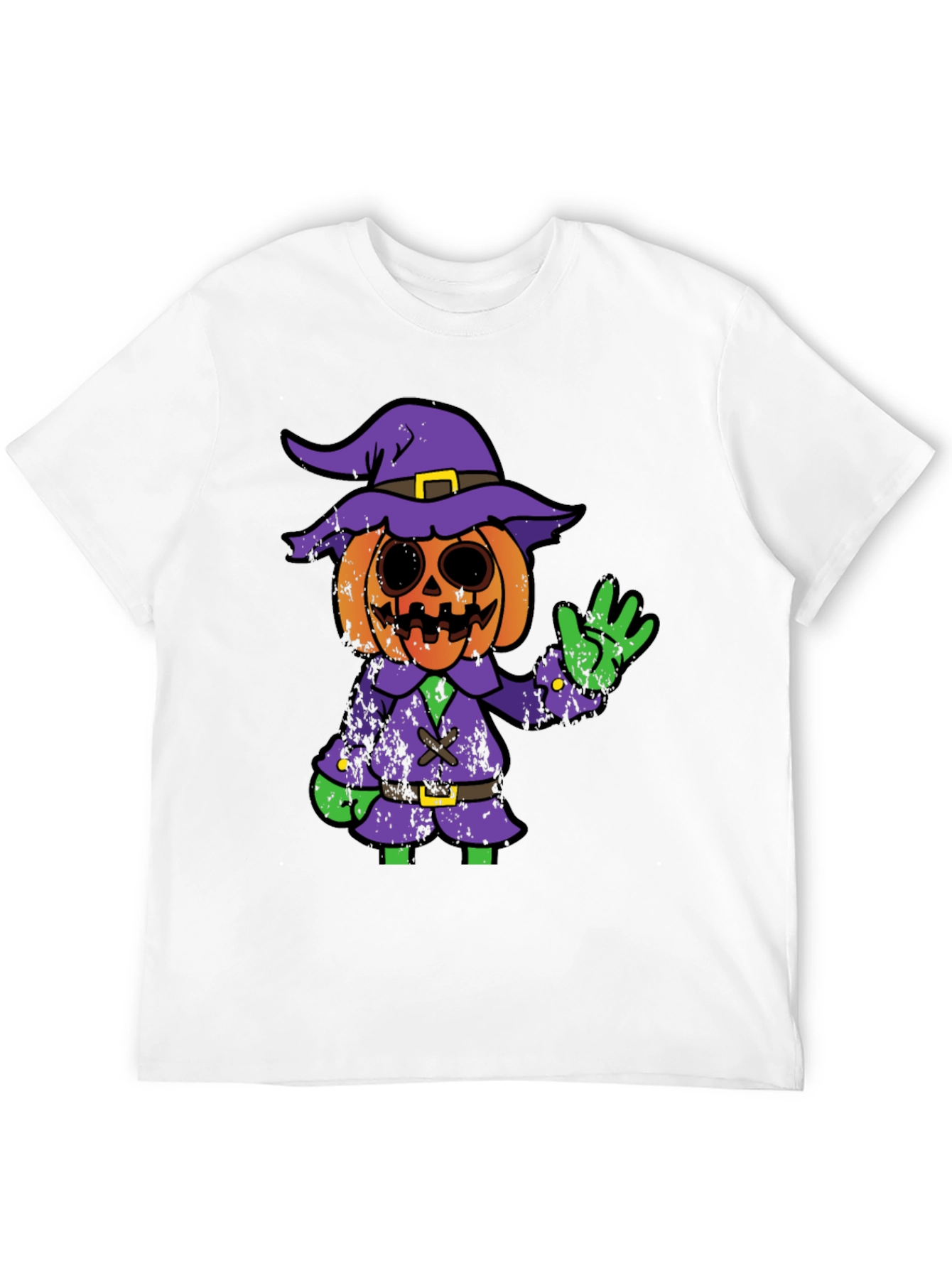 Halloween Pumpkin Witch Graphic Tee