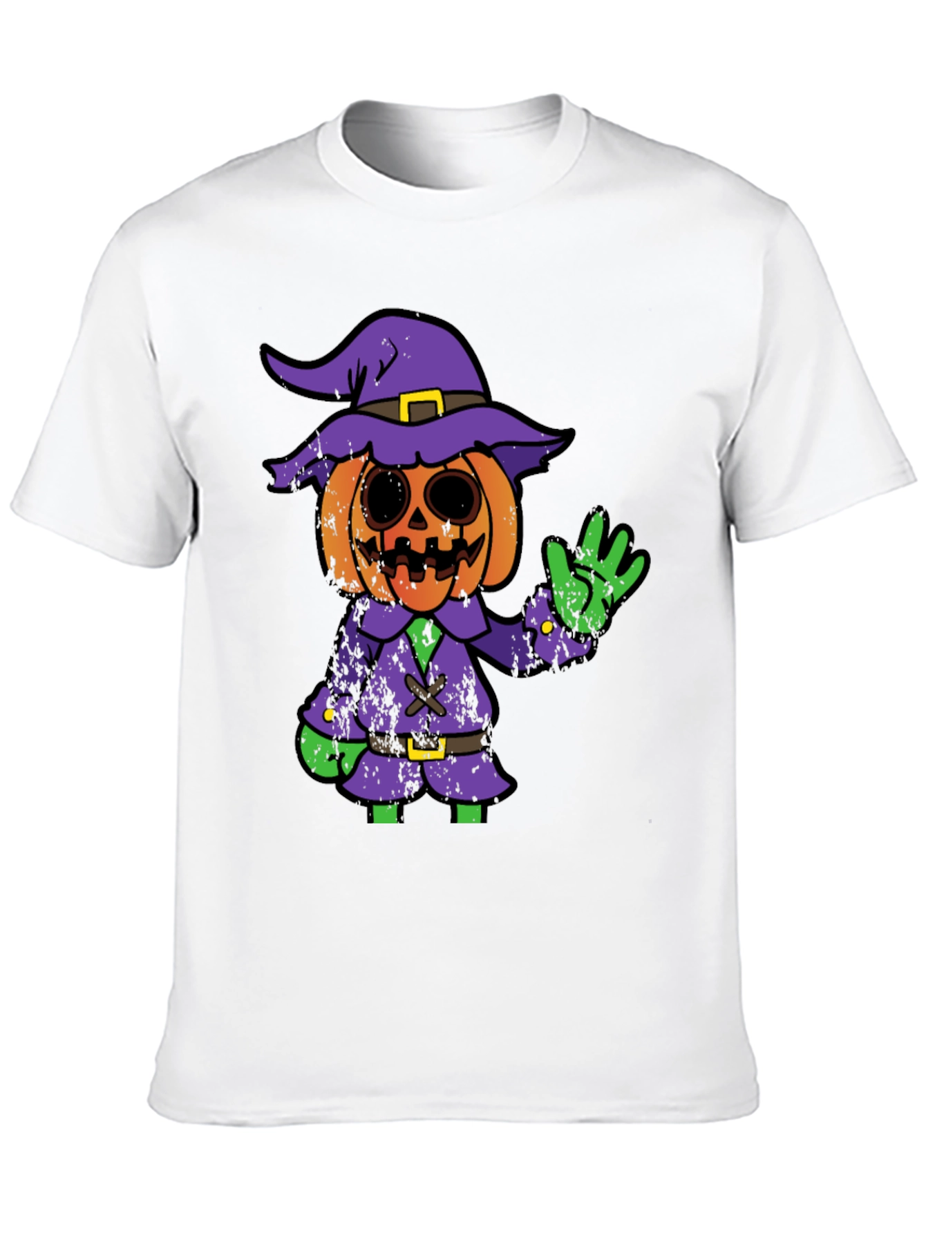 Halloween Pumpkin Witch Graphic Tee