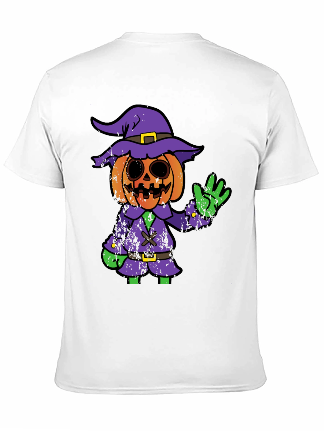 Halloween Pumpkin Witch Graphic Tee