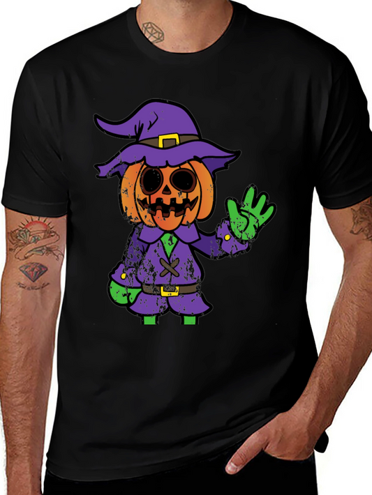 Halloween Pumpkin Witch Graphic Tee