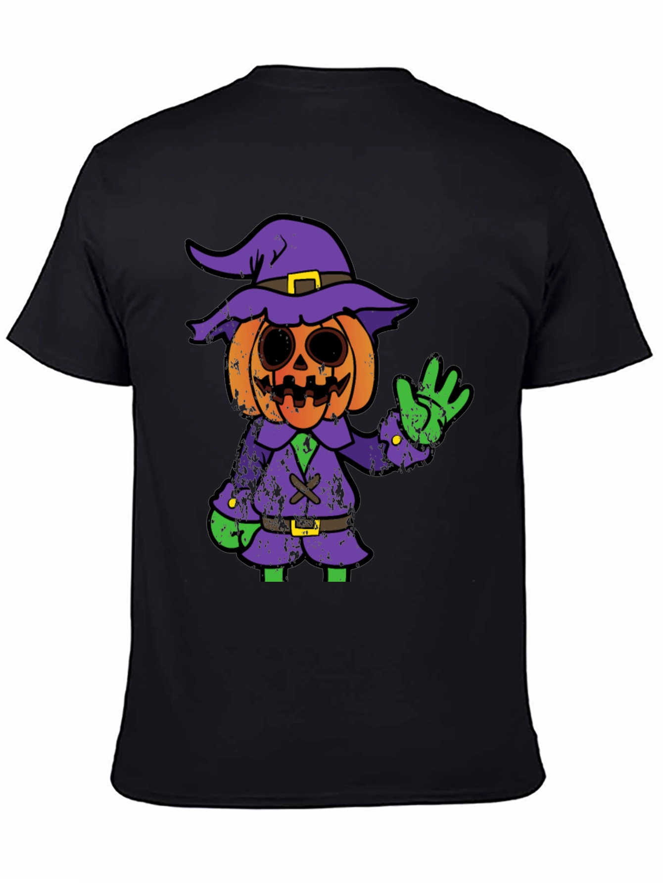 Halloween Pumpkin Witch Graphic Tee