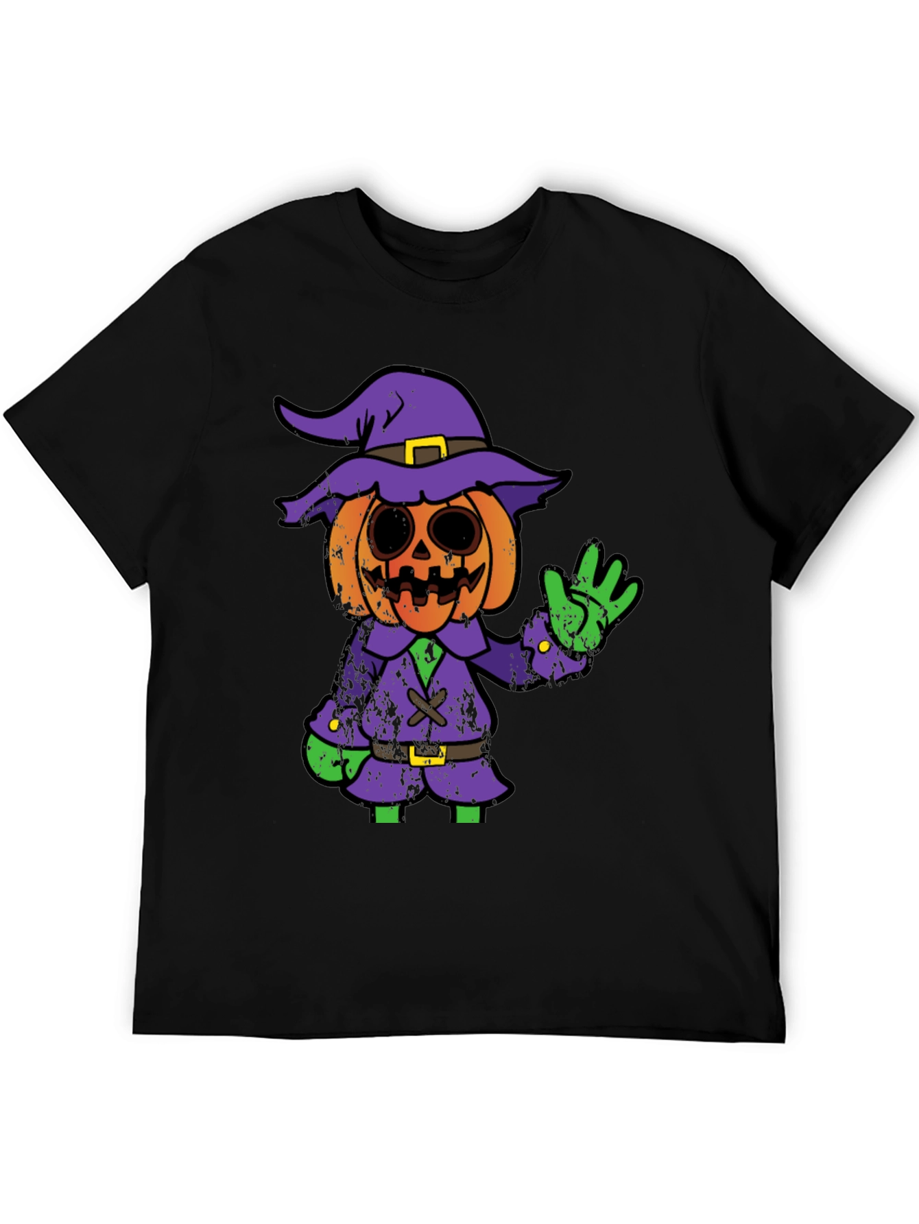 Halloween Pumpkin Witch Graphic Tee