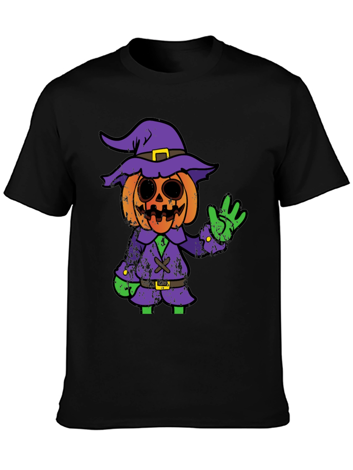 Halloween Pumpkin Witch Graphic Tee