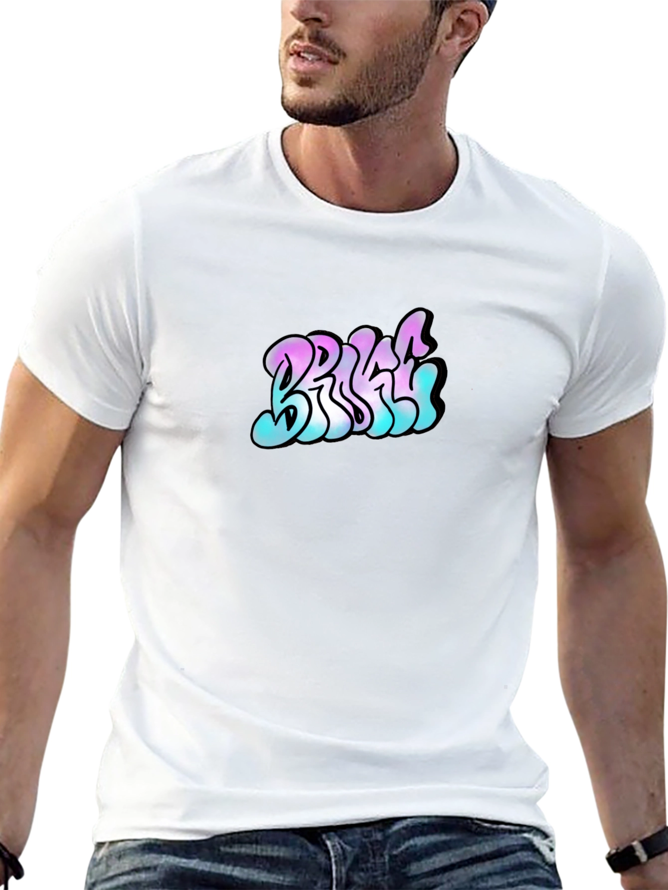 Bright Graphic Black T-Shirt