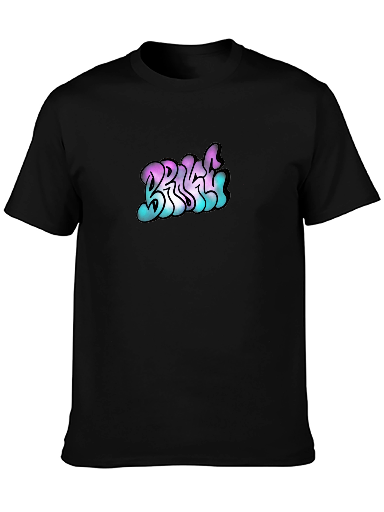 Bright Graphic Black T-Shirt