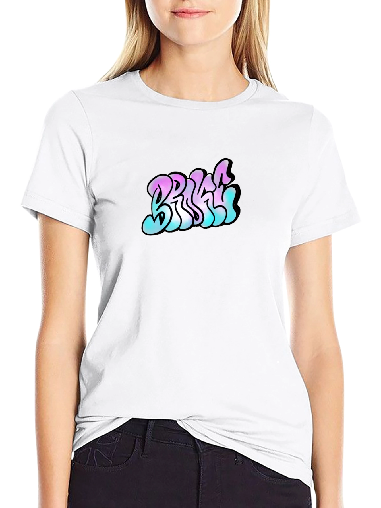 Bright Graphic Black T-Shirt