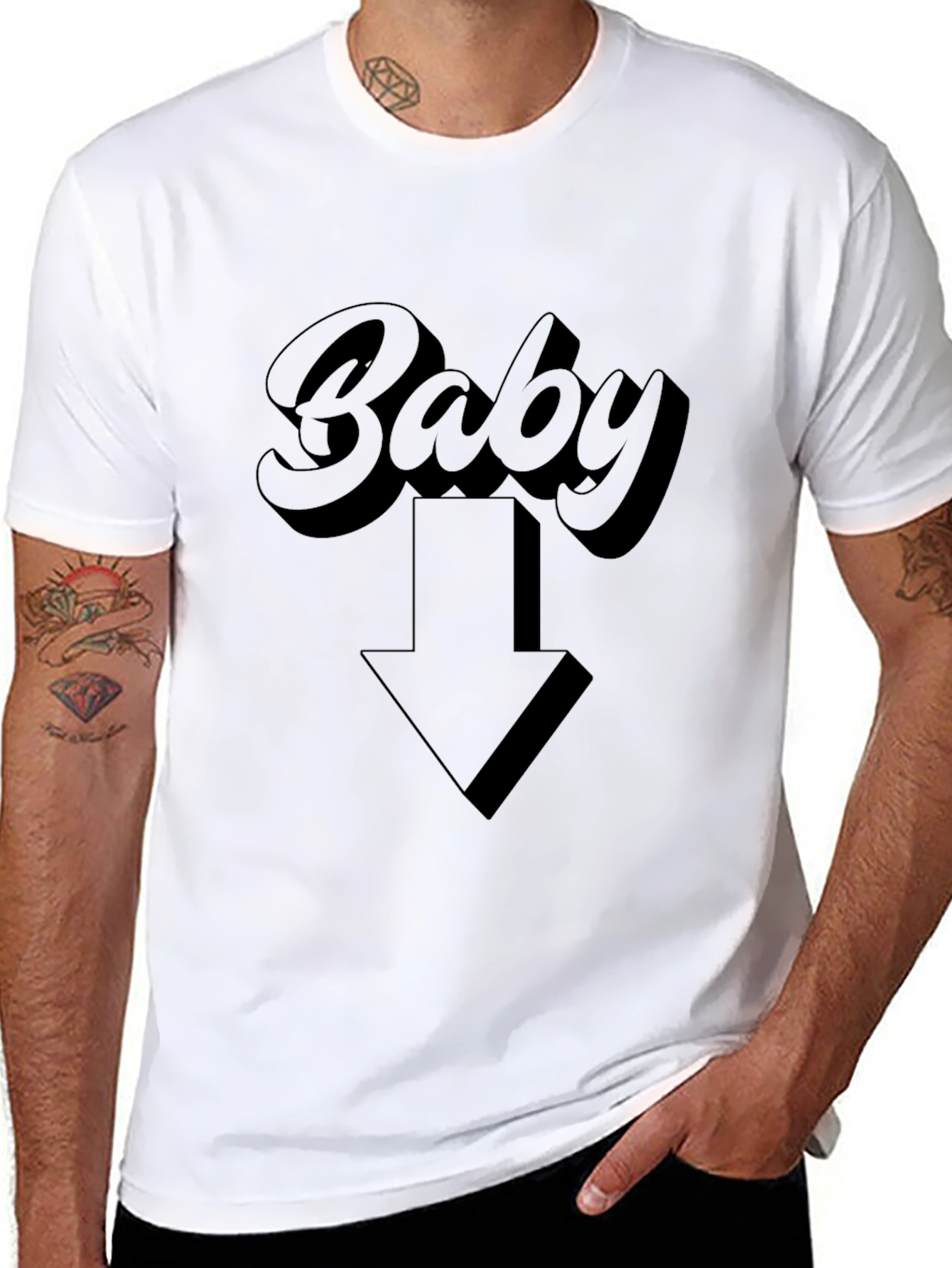 Baby Arrow Graphic Tee - Expecting Parents Shirt