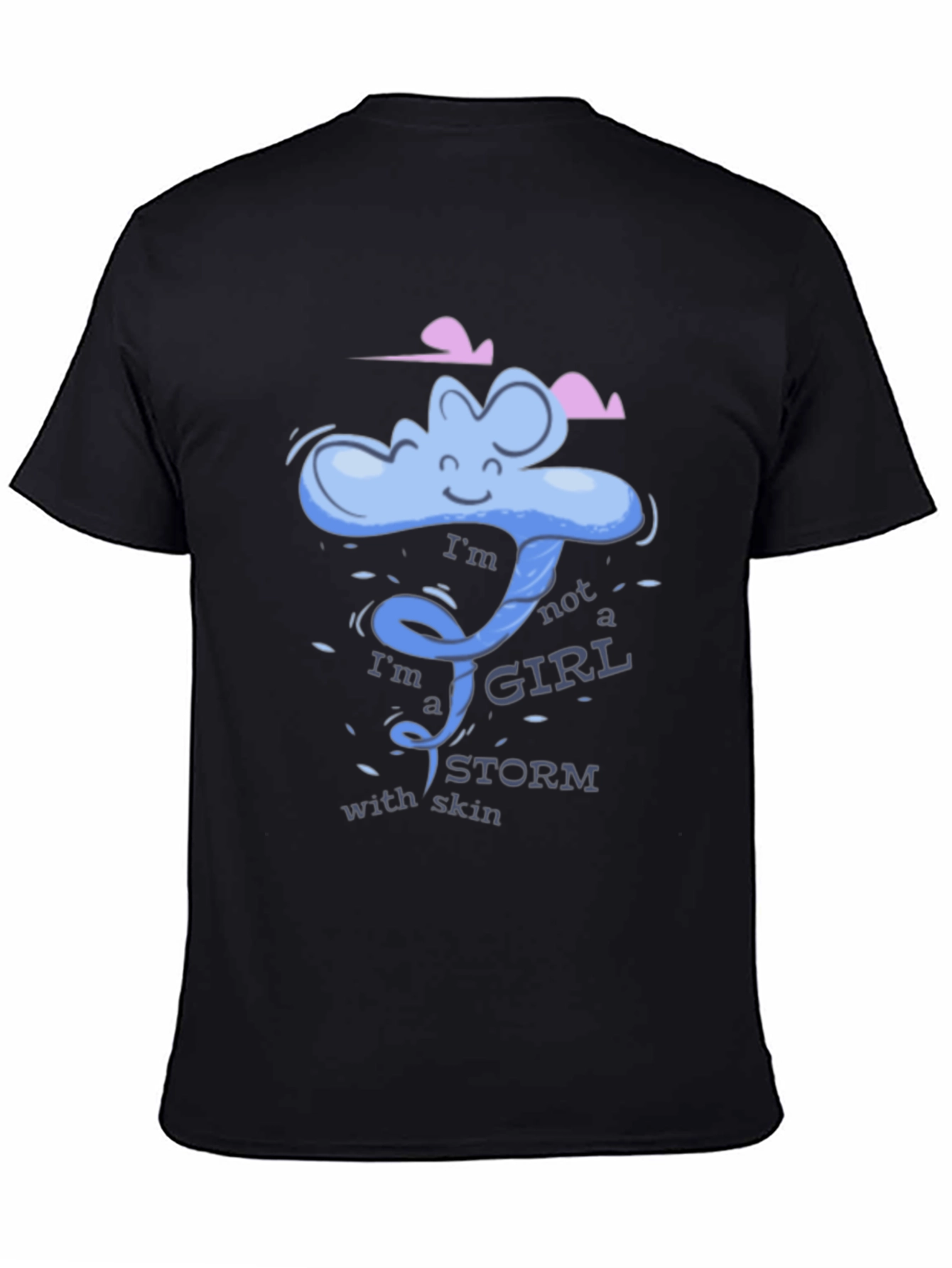 Storm Girl Graphic Tee - Cool Black T-Shirt