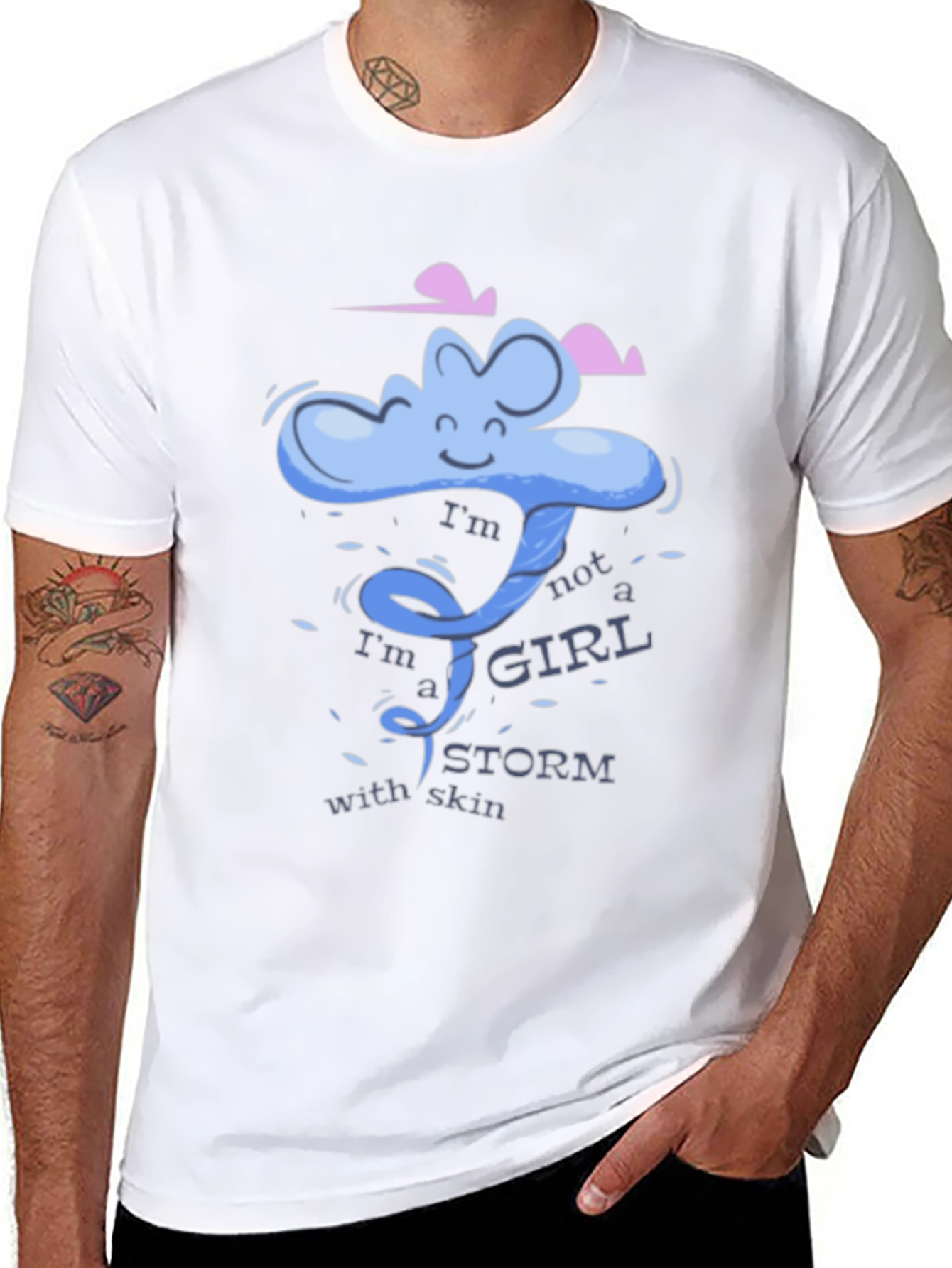 Storm Girl Graphic Tee - Cool Black T-Shirt
