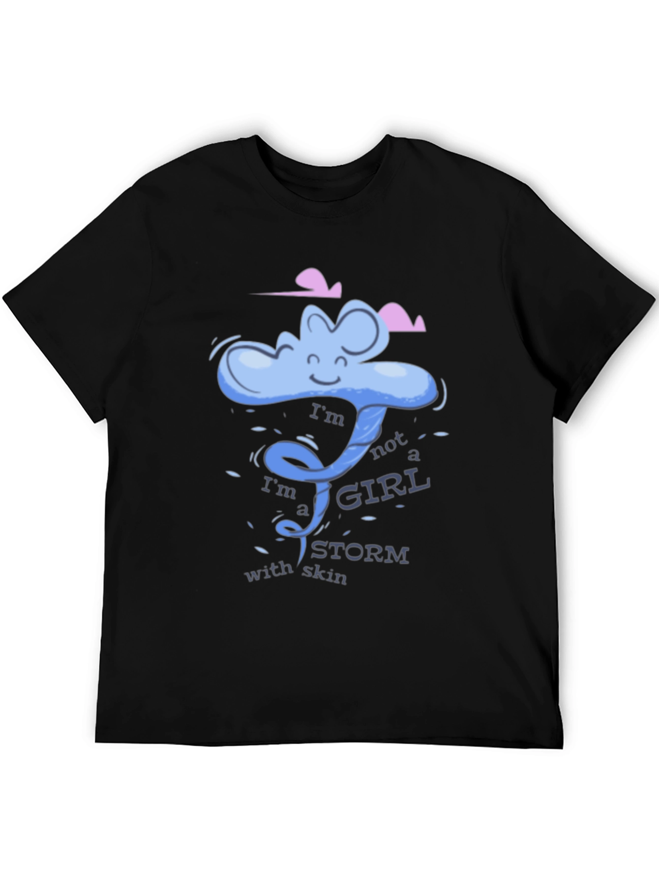 Storm Girl Graphic Tee - Cool Black T-Shirt