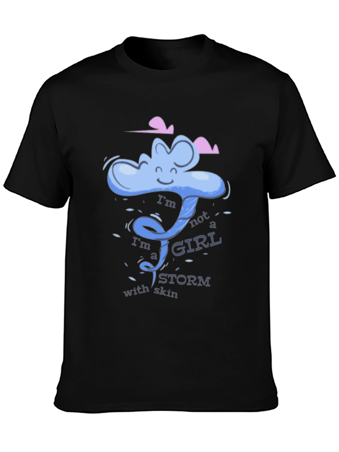 Storm Girl Graphic Tee - Cool Black T-Shirt