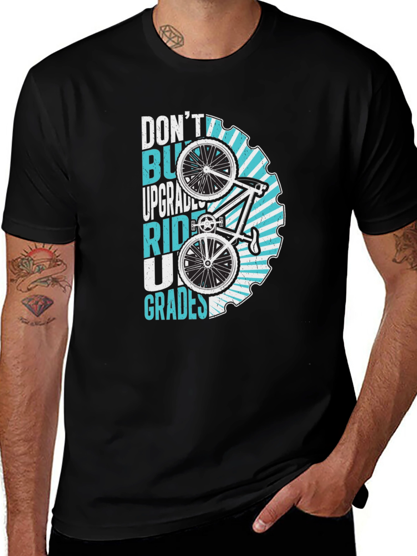 Ride Upgrades Bike T-Shirt - Cycling Enthusiast Tee
