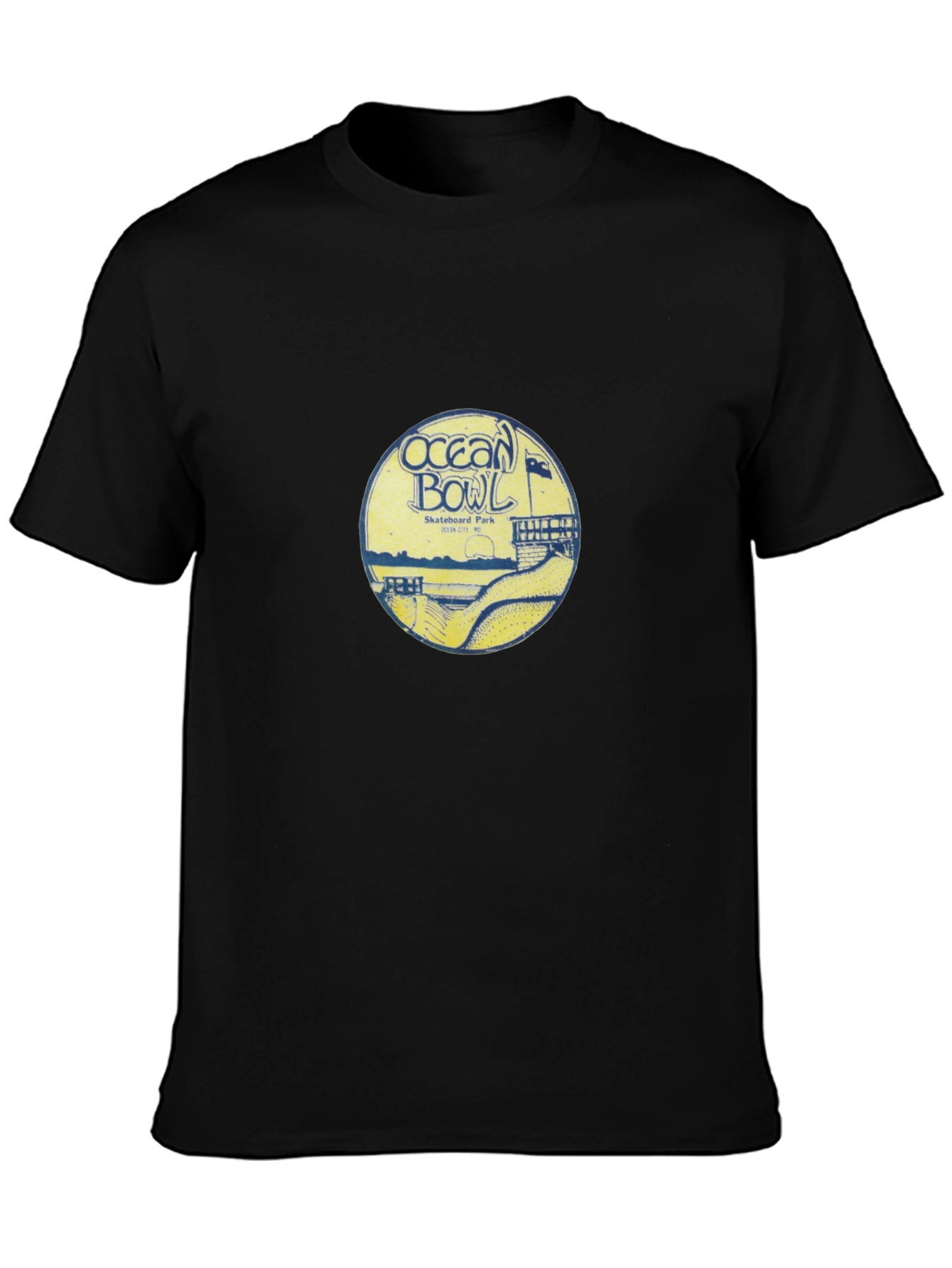 Ocean Bowl Skatepark Graphic T-Shirt - Black