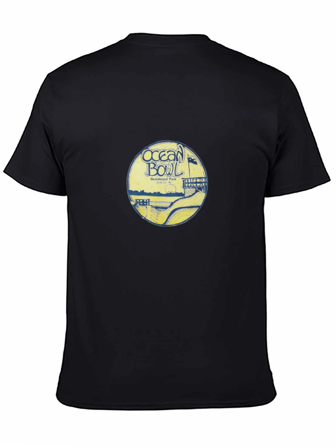 Ocean Bowl Skatepark Graphic T-Shirt - Black