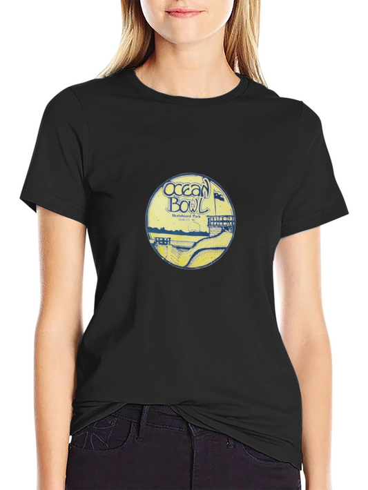 Ocean Bowl Skatepark Graphic T-Shirt - Black