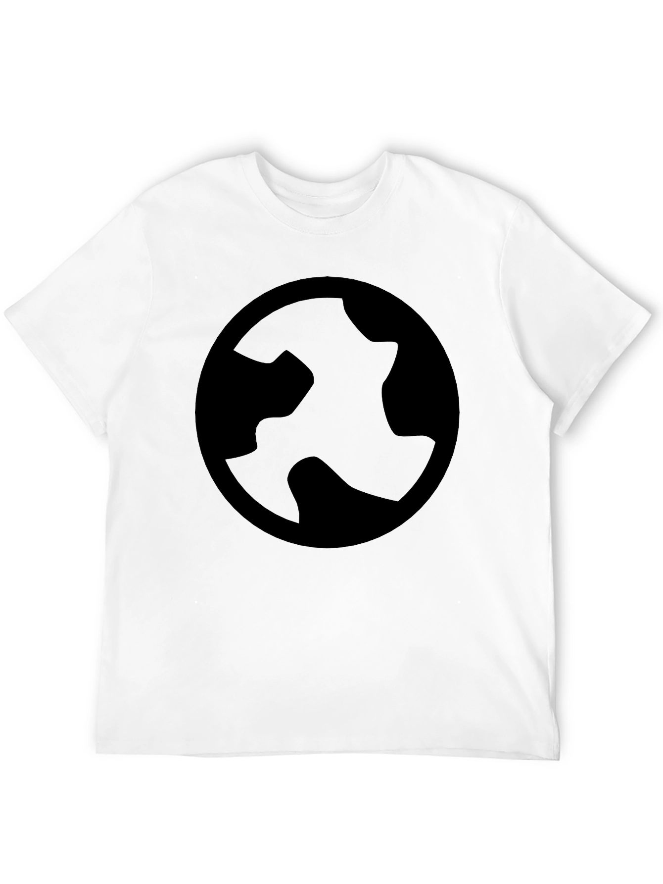 Abstract Logo Black T-Shirt - Stylish & Modern