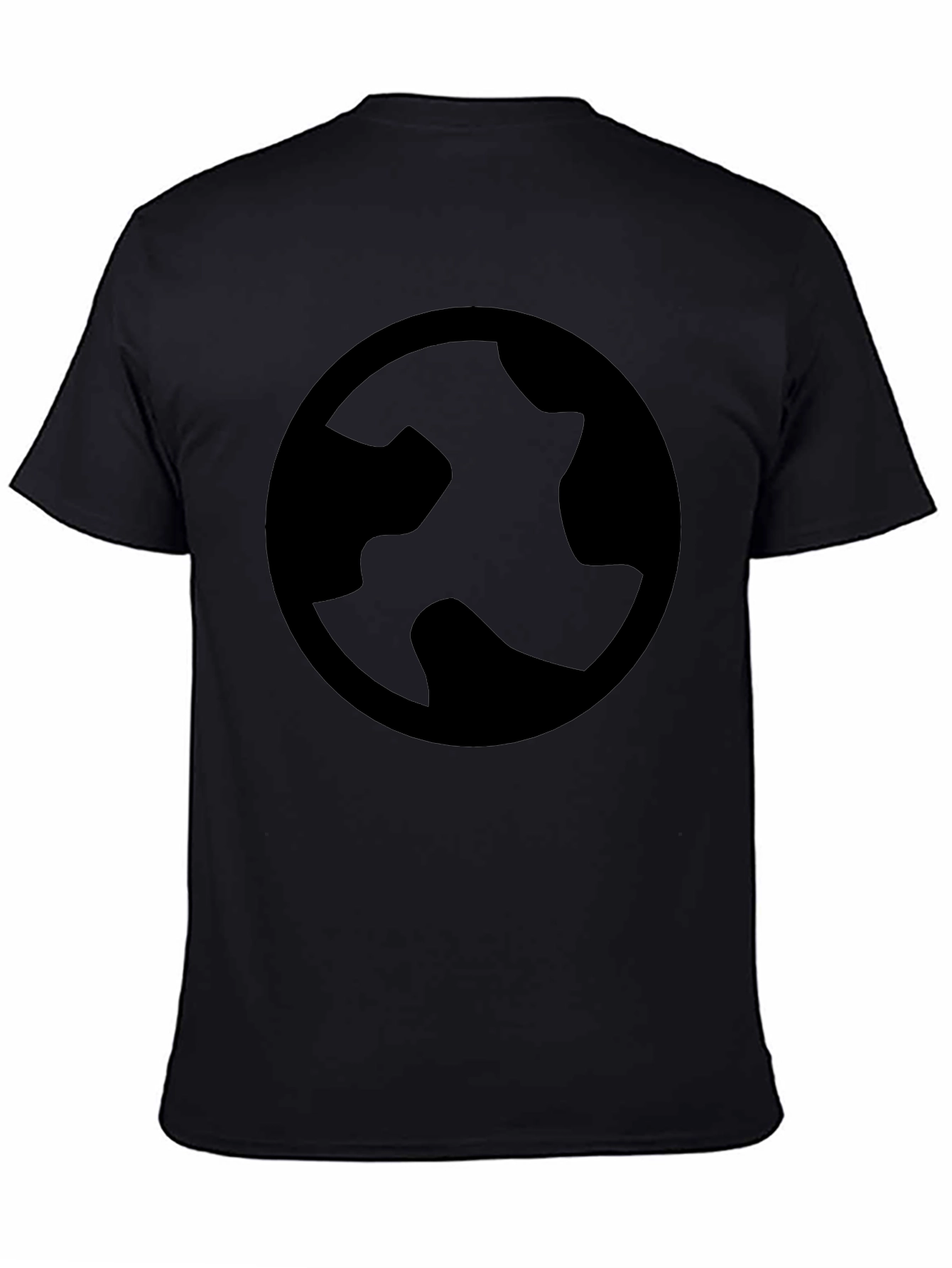 Abstract Logo Black T-Shirt - Stylish & Modern