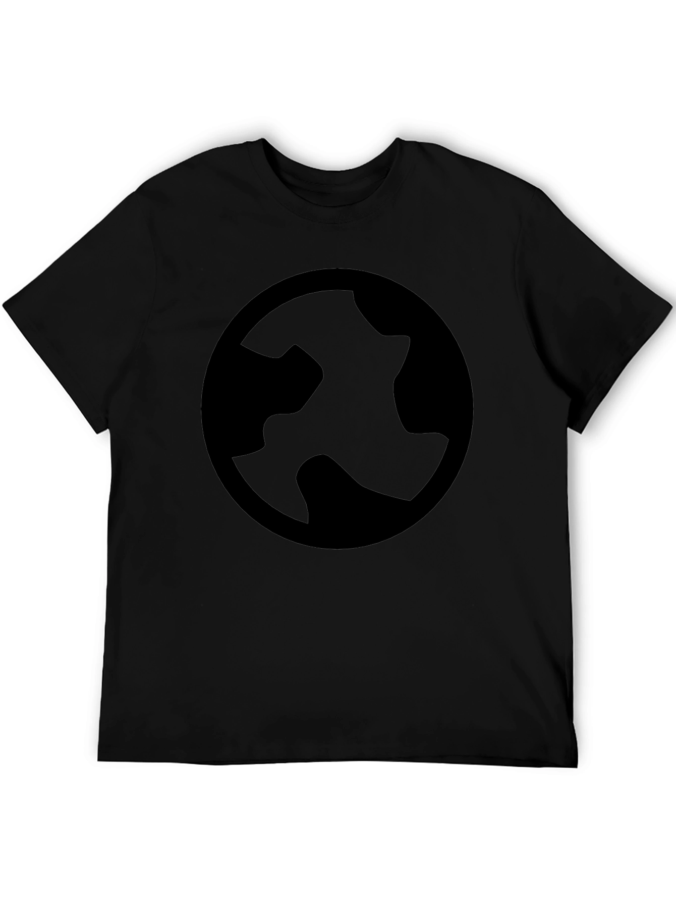 Abstract Logo Black T-Shirt - Stylish & Modern