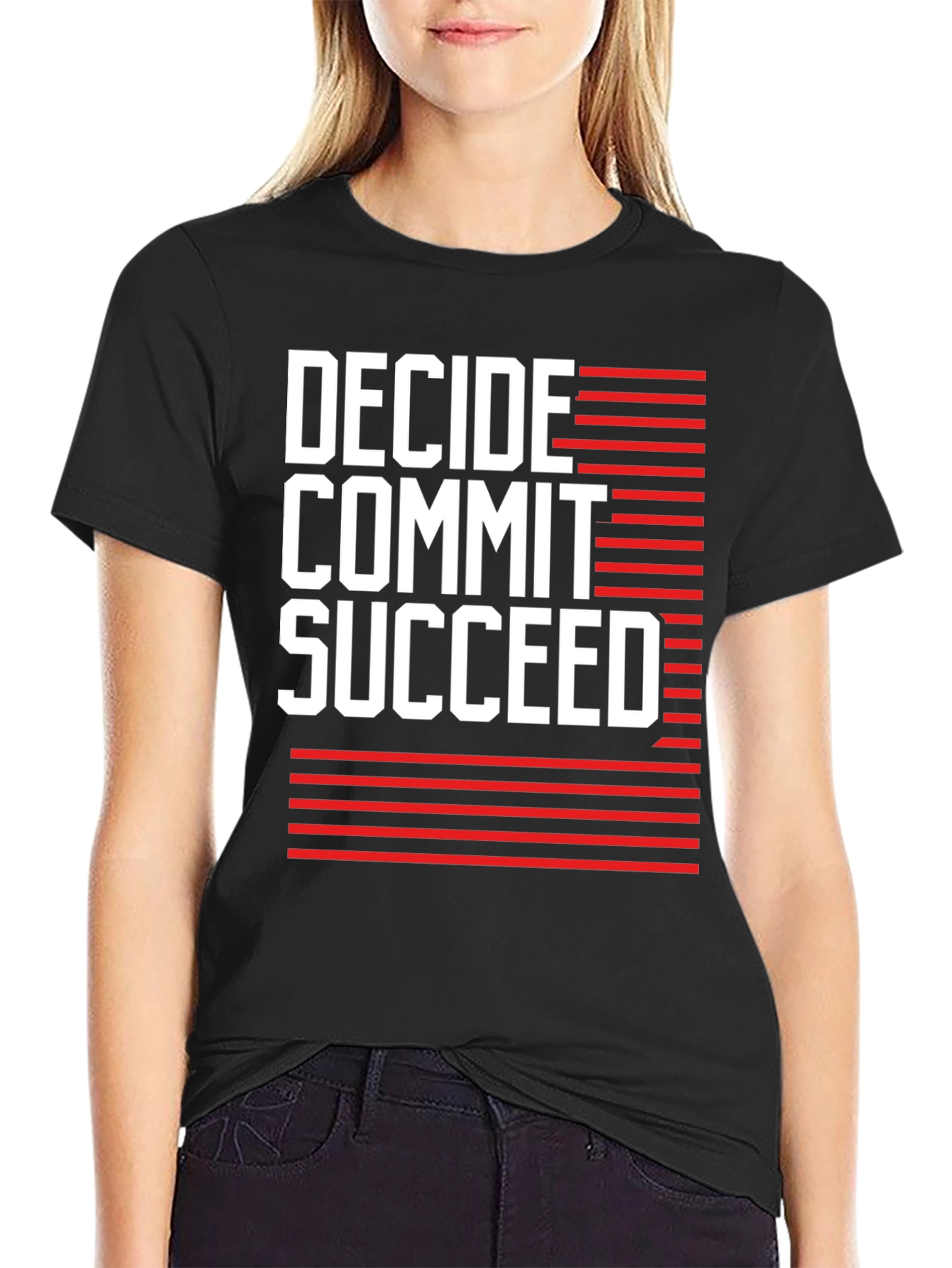 Decide Commit Succeed Graphic T-Shirt