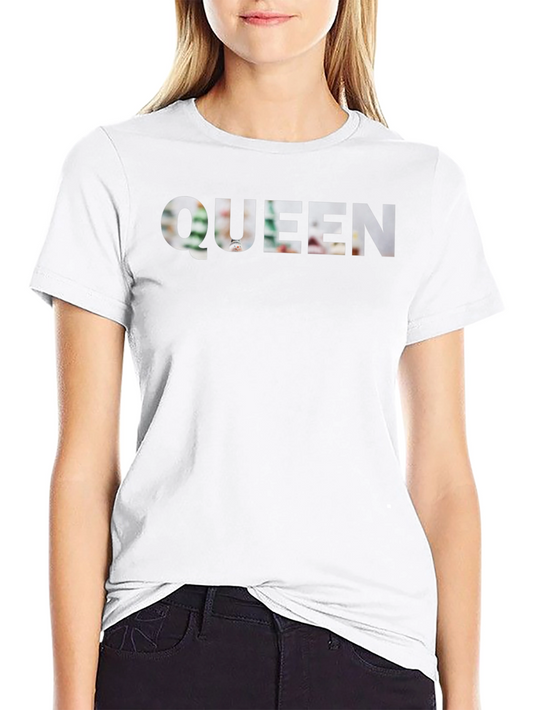 Queen Graphic Print Black T-Shirt