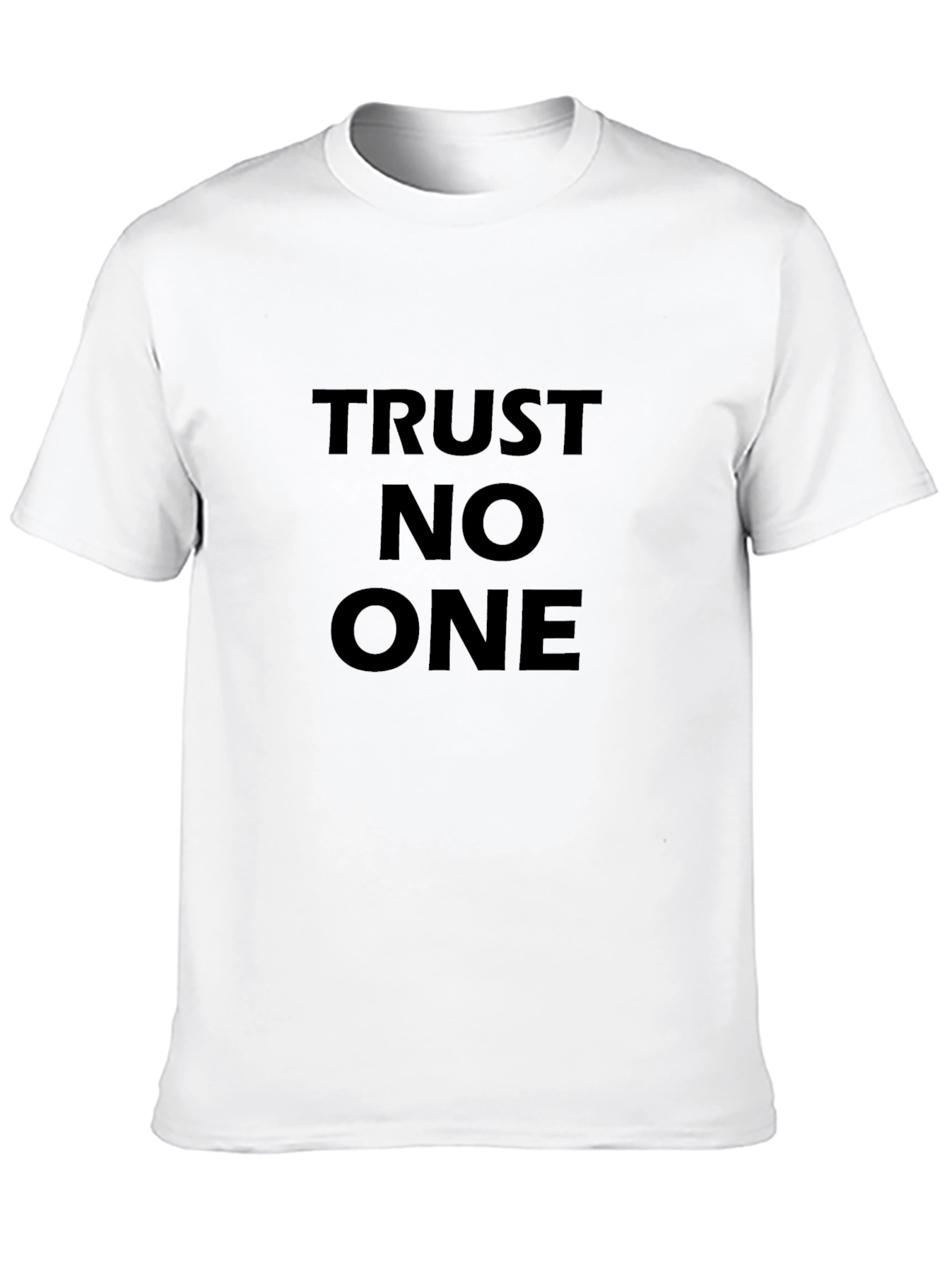 Trust No One Black Graphic Tee - Mens