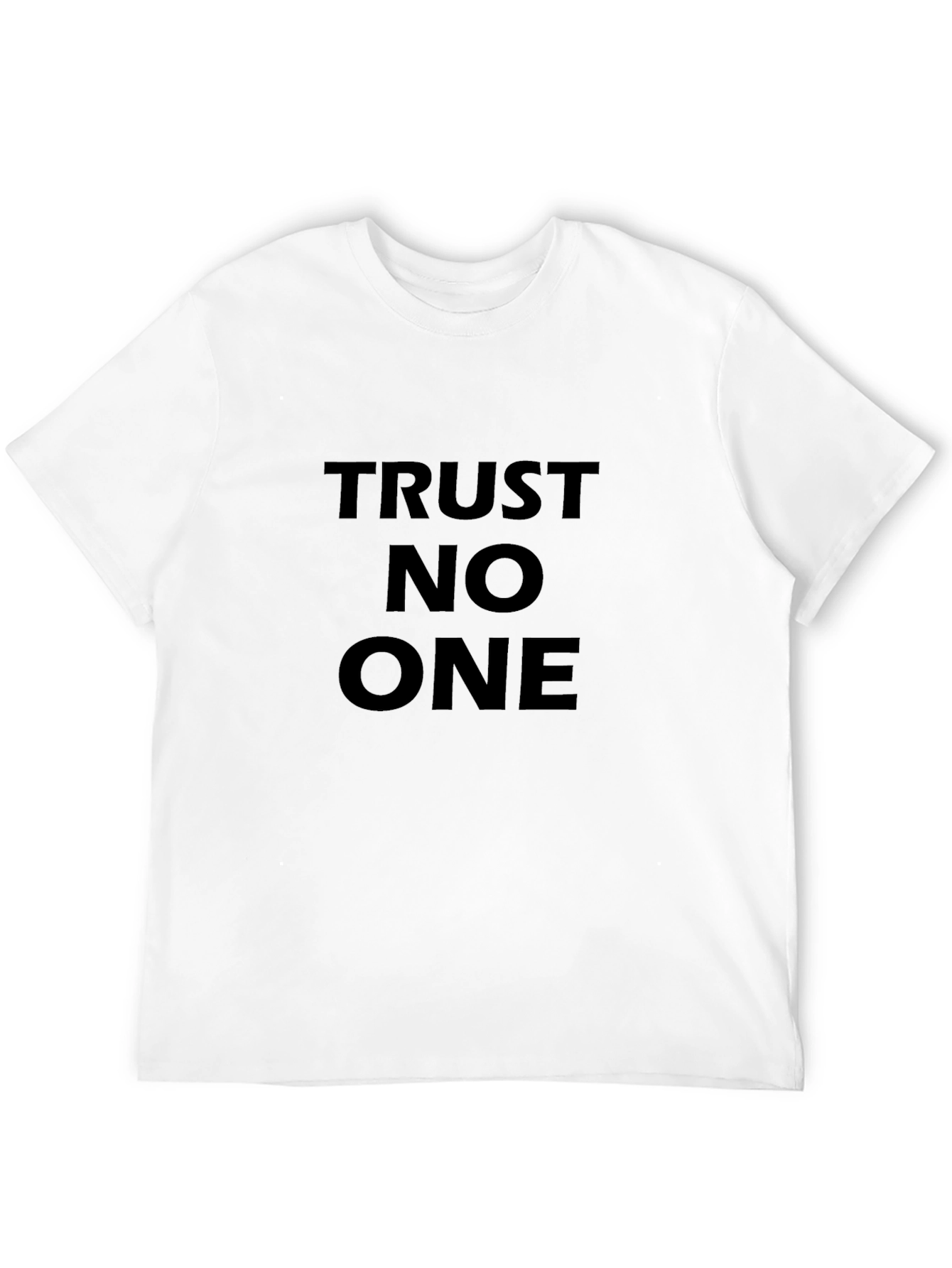 Trust No One Black Graphic Tee - Mens