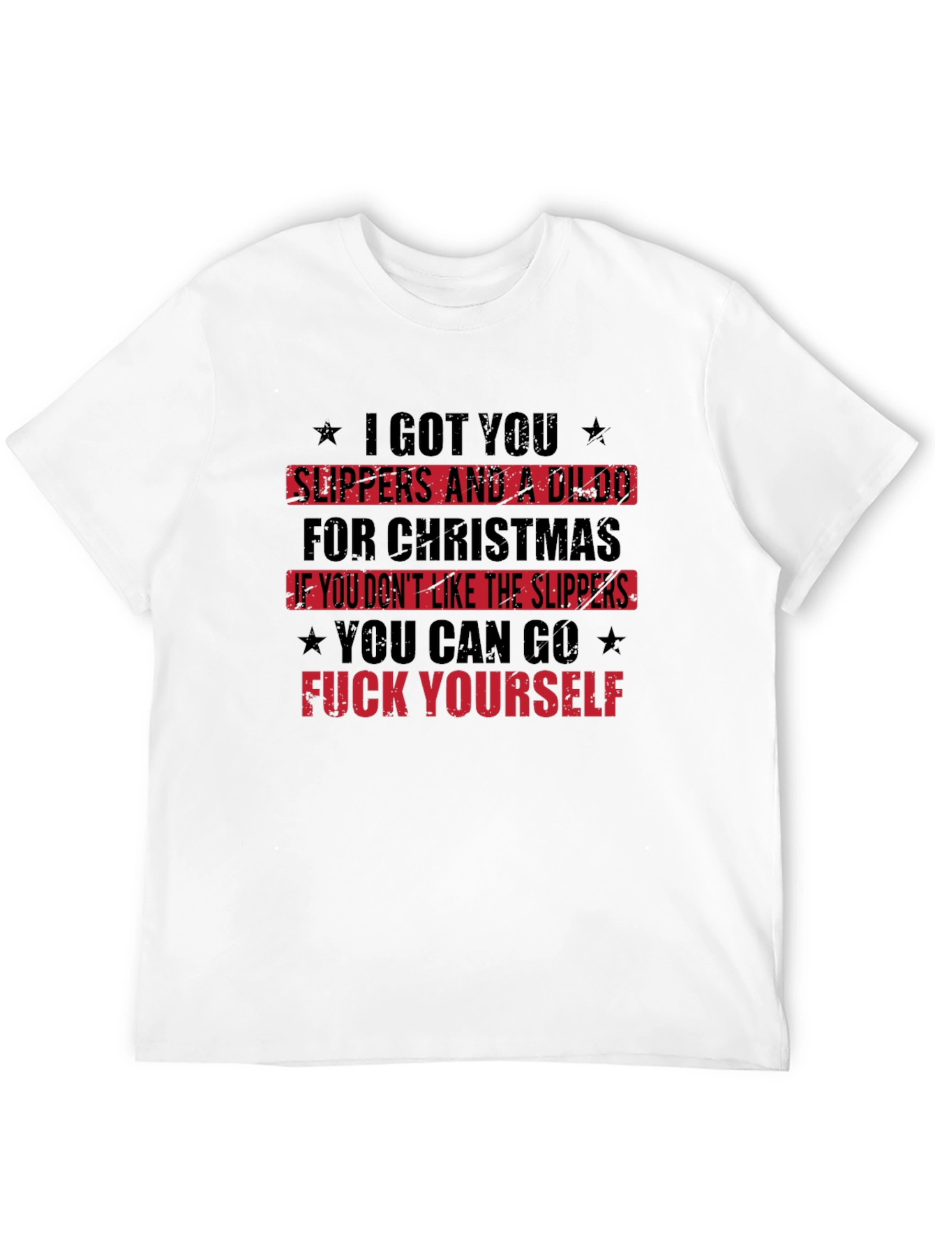 Offensive Christmas Slipper T-Shirt