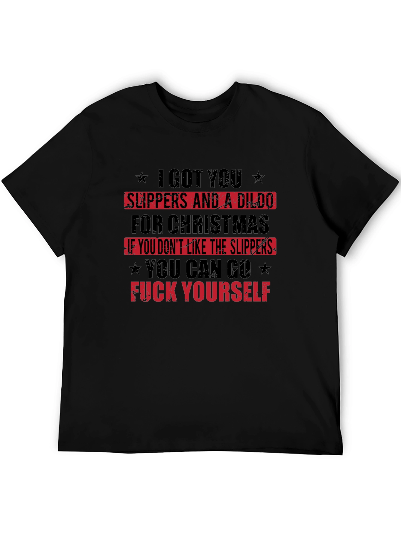 Offensive Christmas Slipper T-Shirt