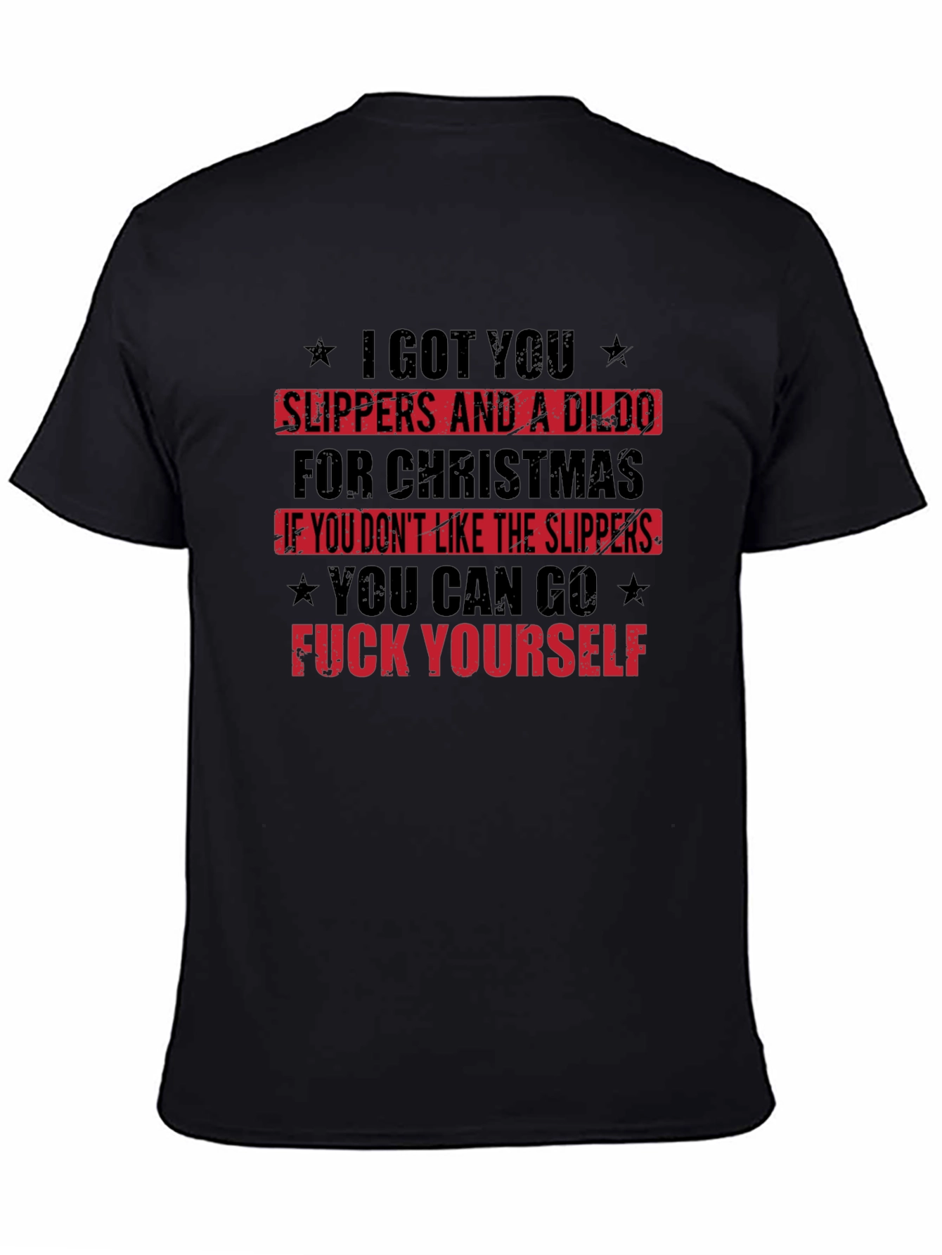 Offensive Christmas Slipper T-Shirt