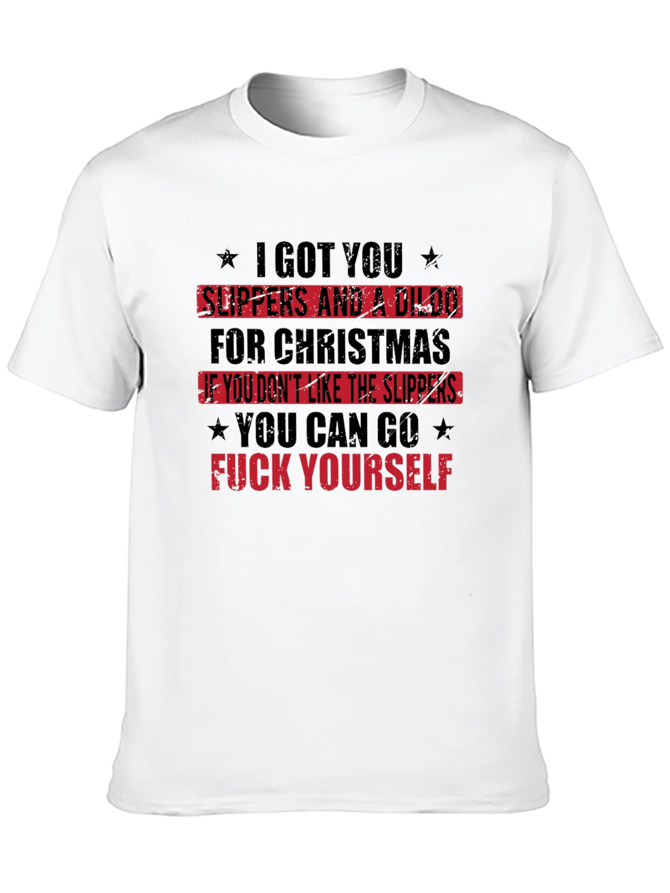 Offensive Christmas Slipper T-Shirt