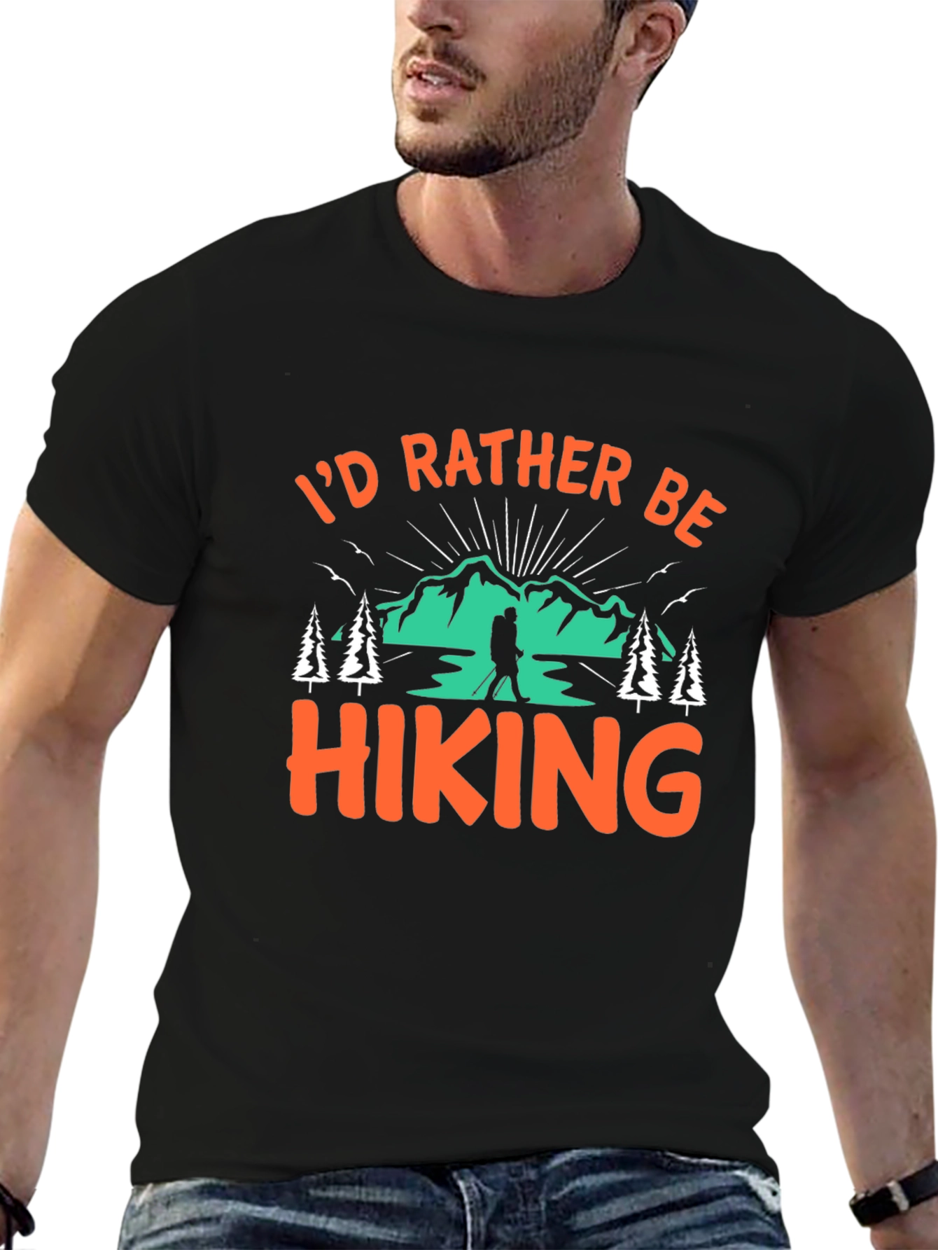 Hiking Graphic Tee - Id Rather Be Hiking