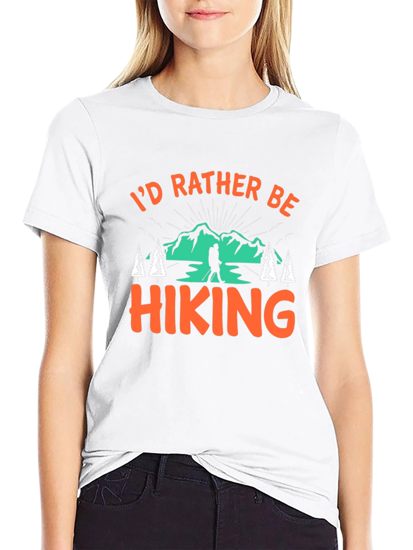 Hiking Graphic Tee - Id Rather Be Hiking