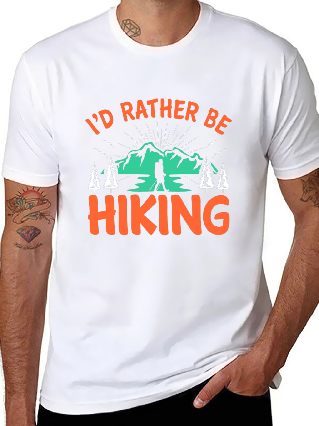 Hiking Graphic Tee - Id Rather Be Hiking