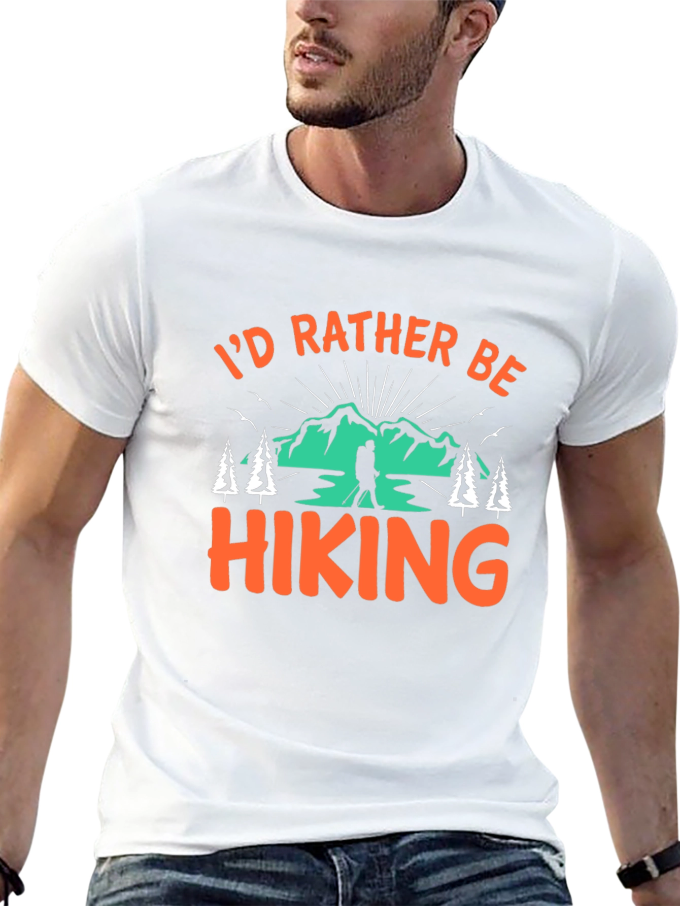 Hiking Graphic Tee - Id Rather Be Hiking