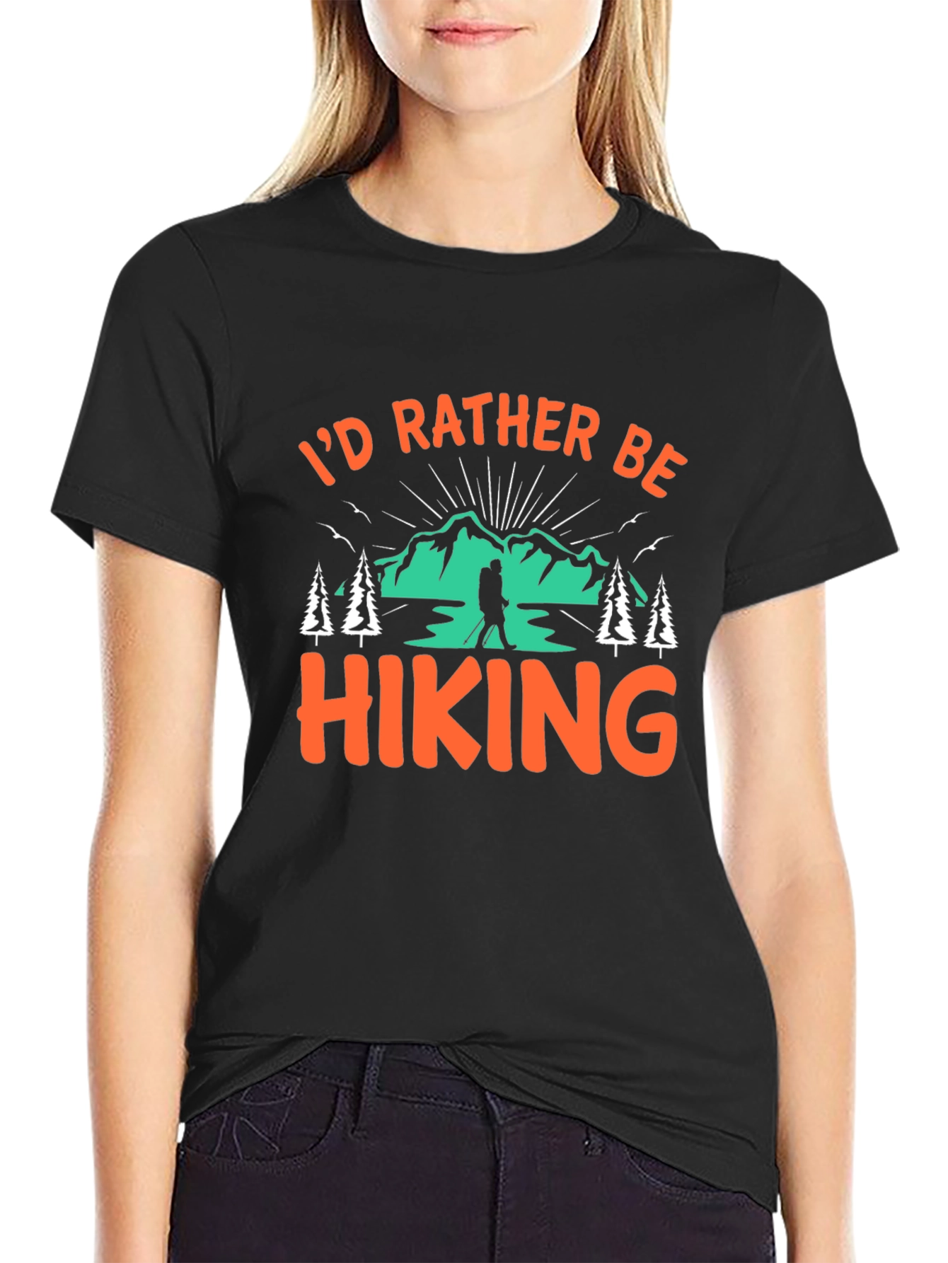 Hiking Graphic Tee - Id Rather Be Hiking