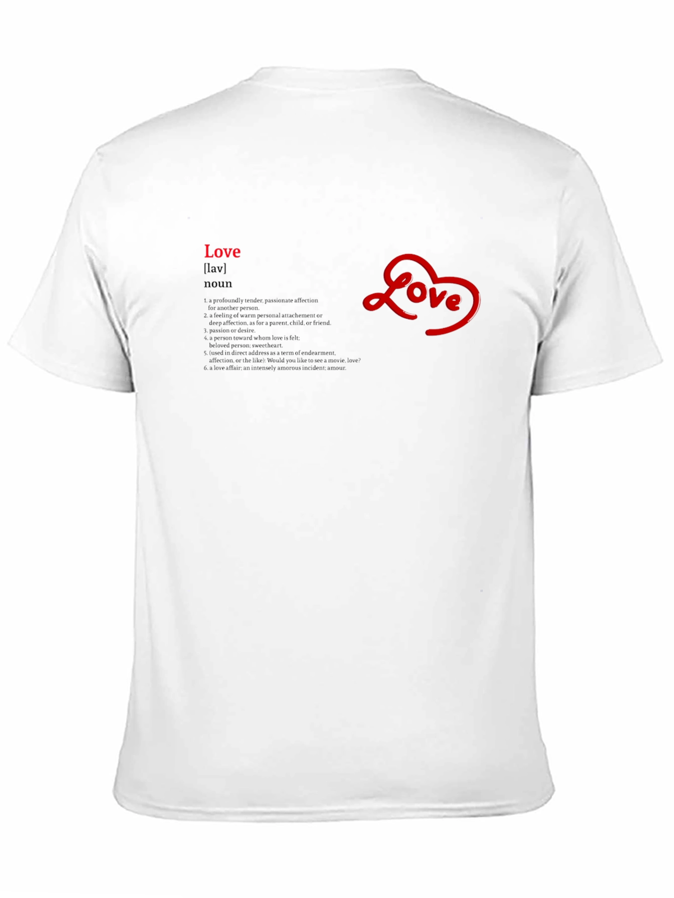 Love Definition Black T-Shirt - Stylish Casual Wear