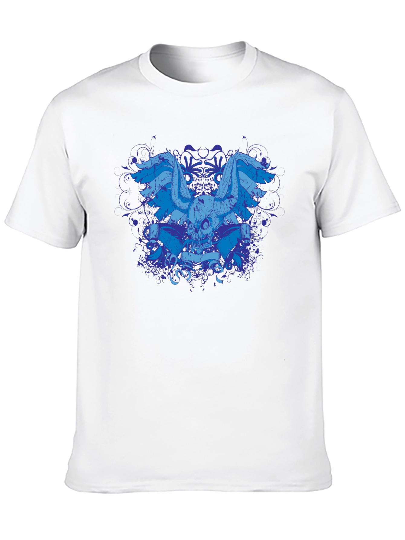 Skull Wings Graphic Black T-Shirt