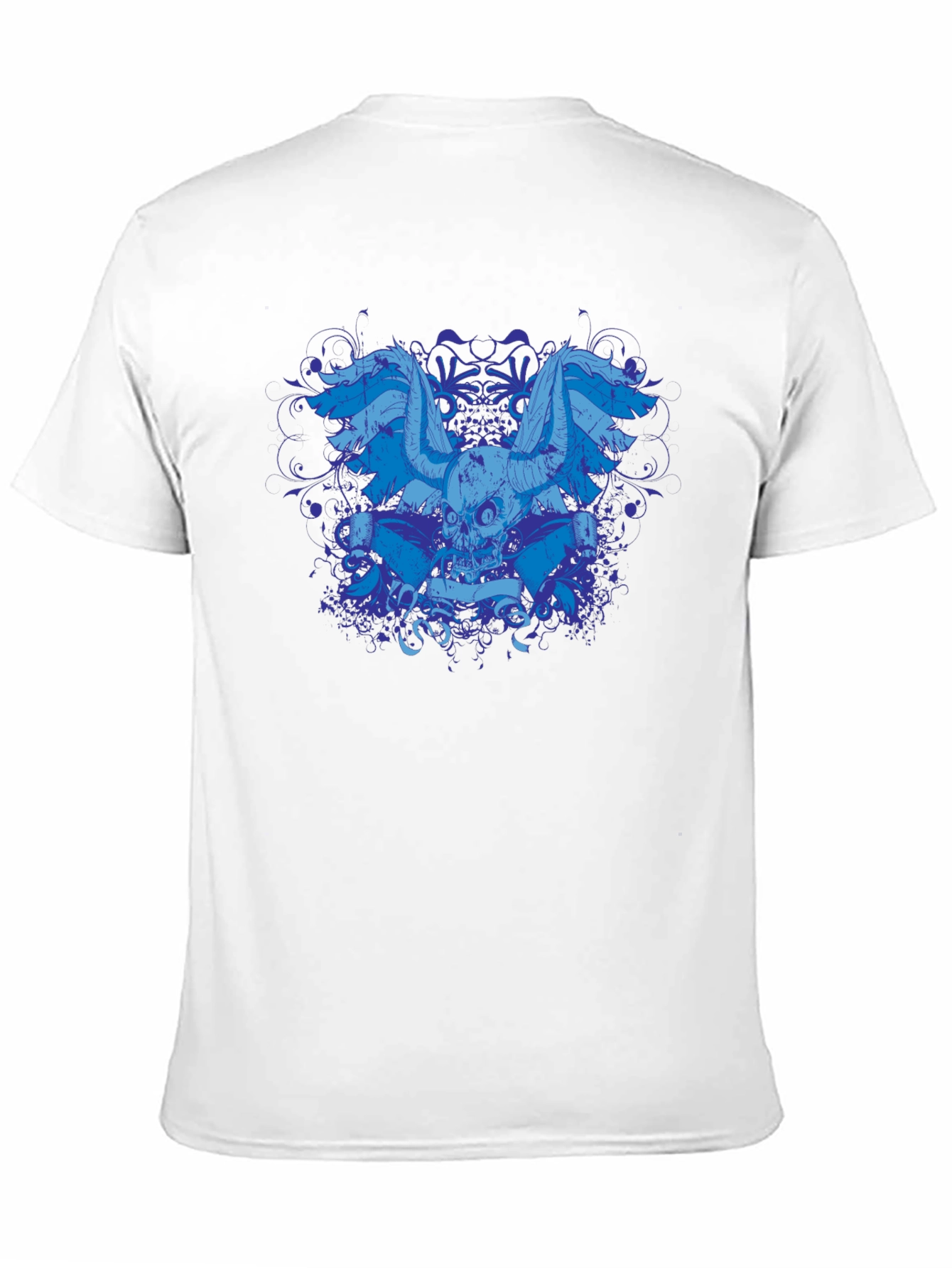 Skull Wings Graphic Black T-Shirt