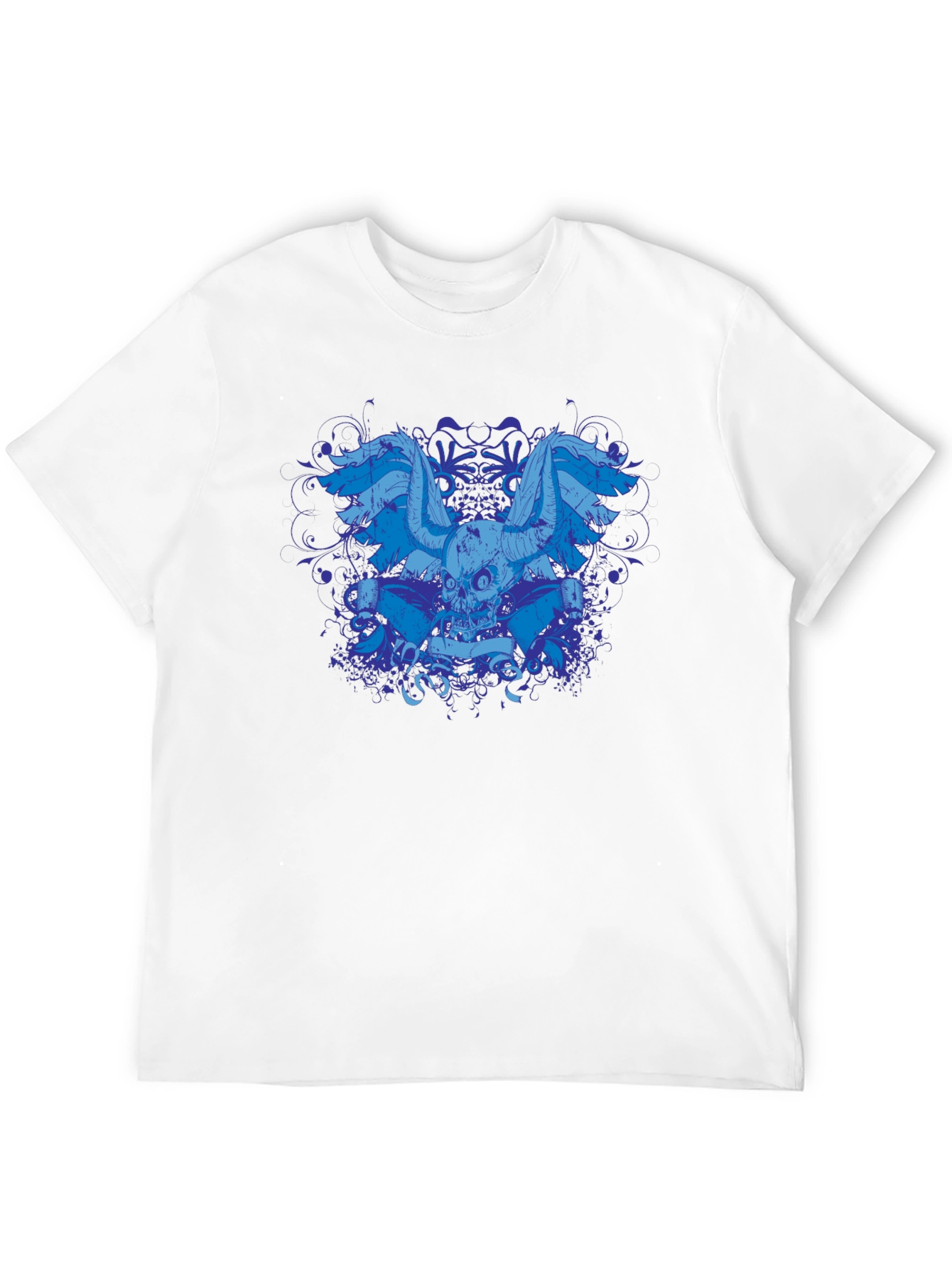 Skull Wings Graphic Black T-Shirt