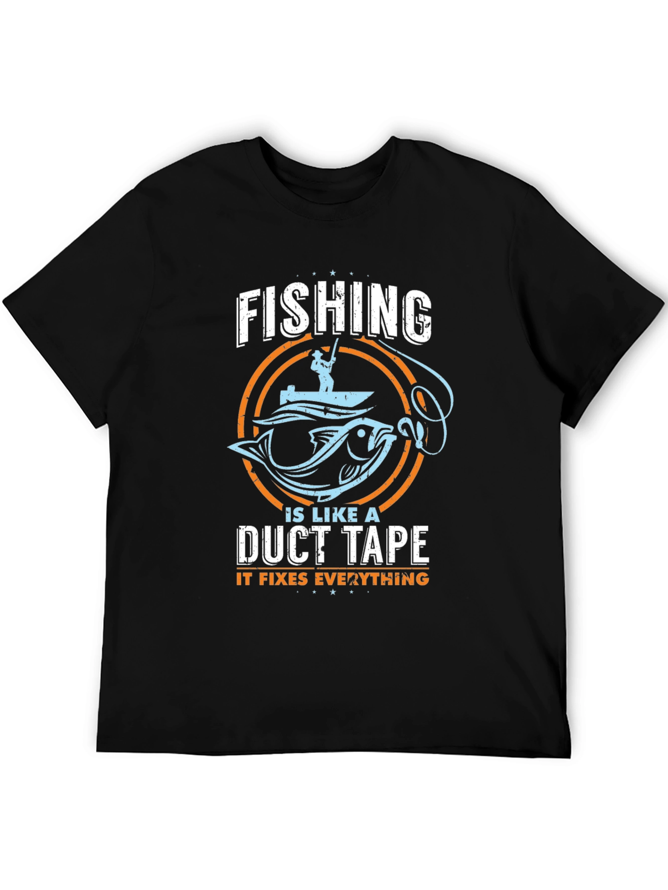 Fishing Duct Tape Fixes Everything Tee