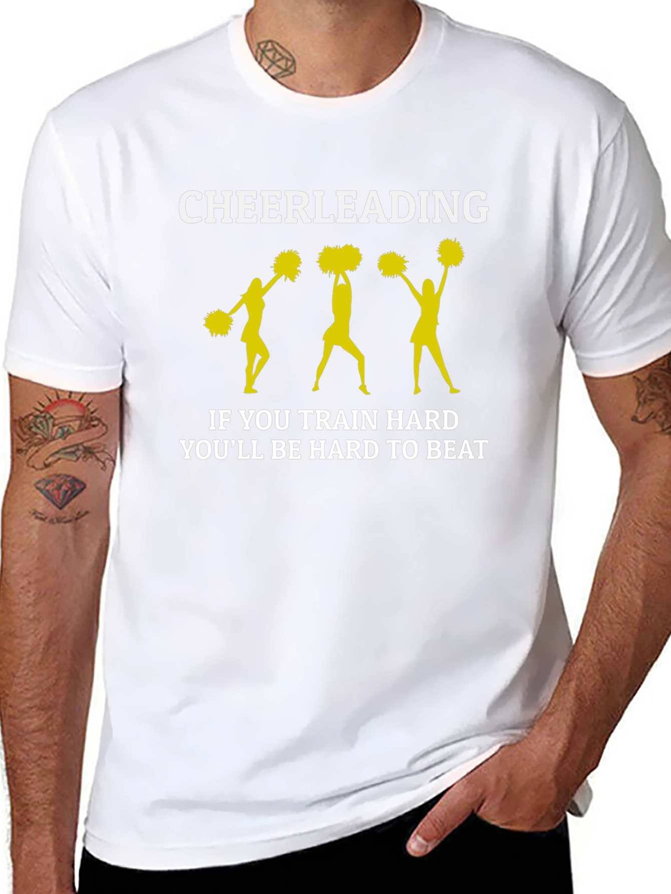 Cheerleading Hard to Beat Graphic T-Shirt