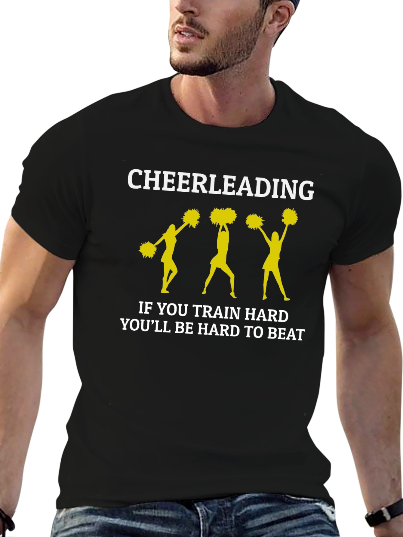 Cheerleading Hard to Beat Graphic T-Shirt