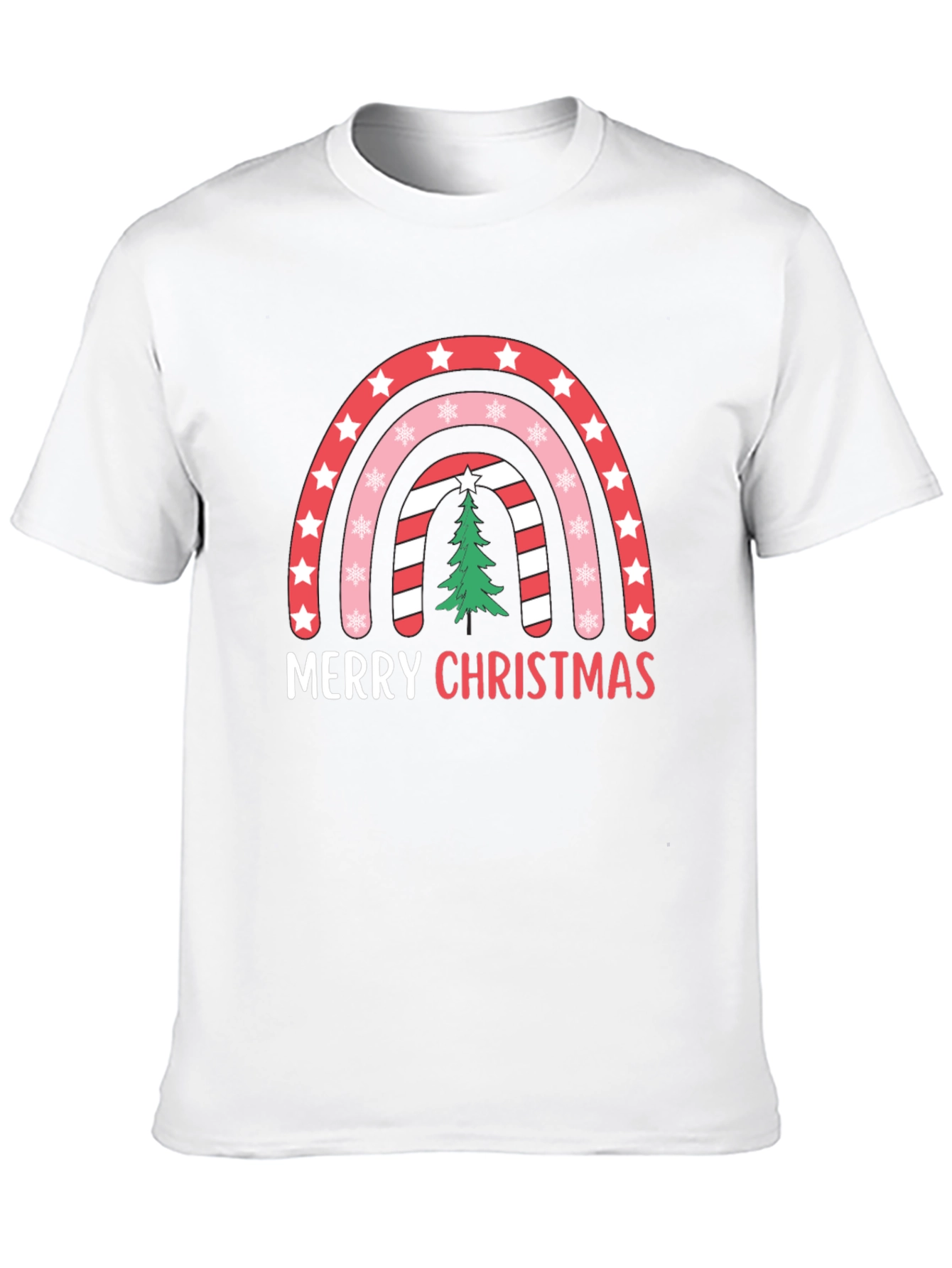 Merry Christmas Rainbow T-Shirt