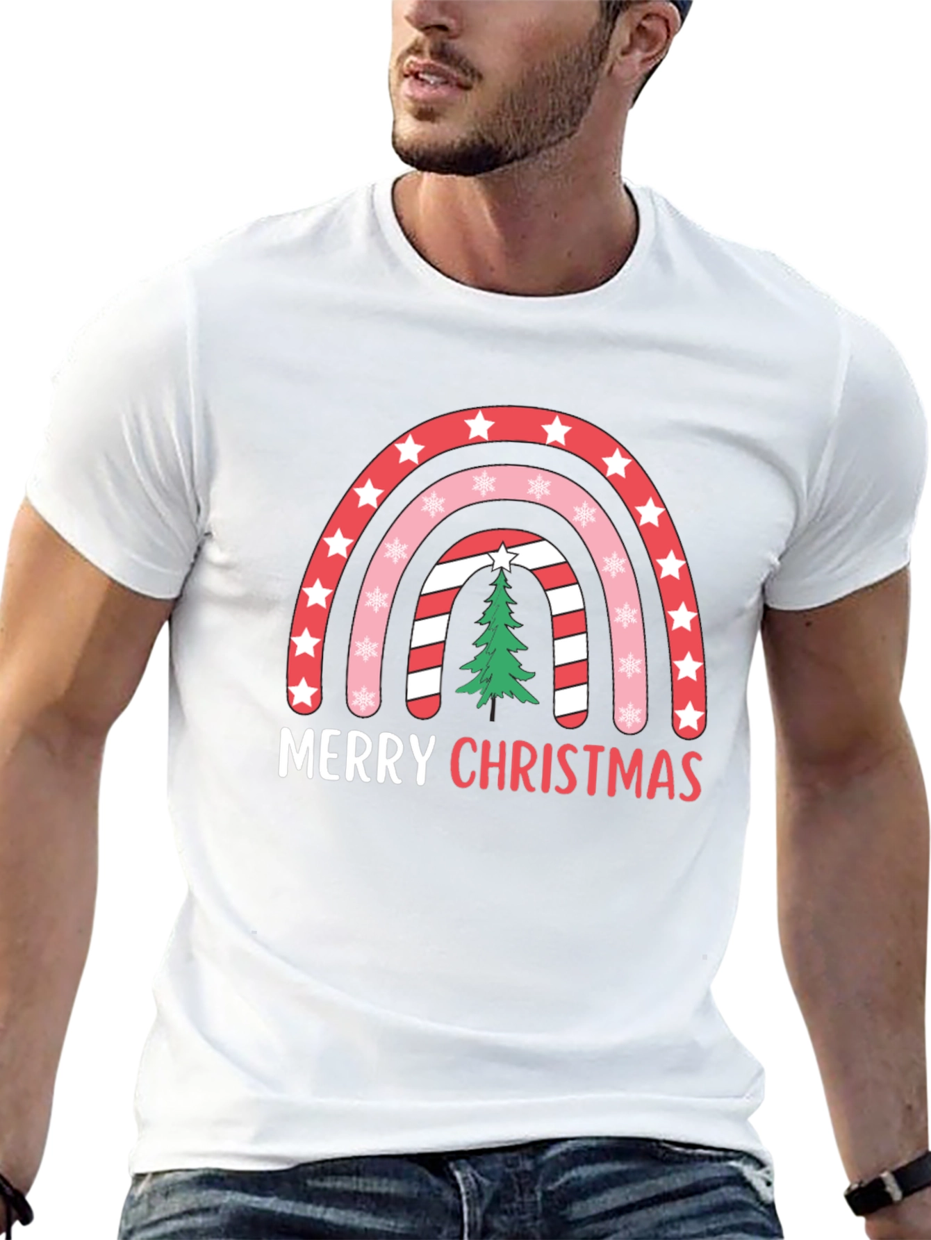 Merry Christmas Rainbow T-Shirt