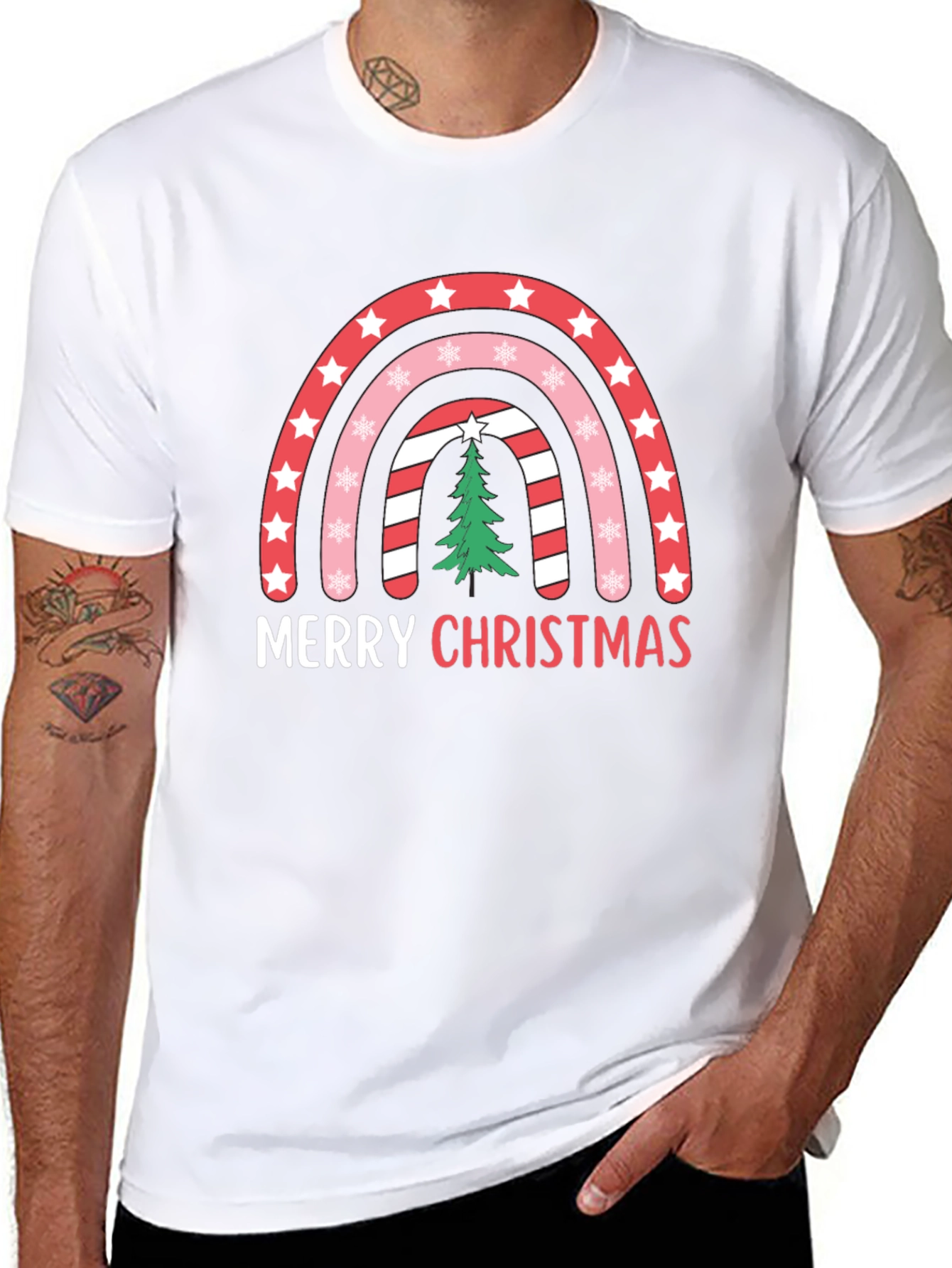 Merry Christmas Rainbow T-Shirt
